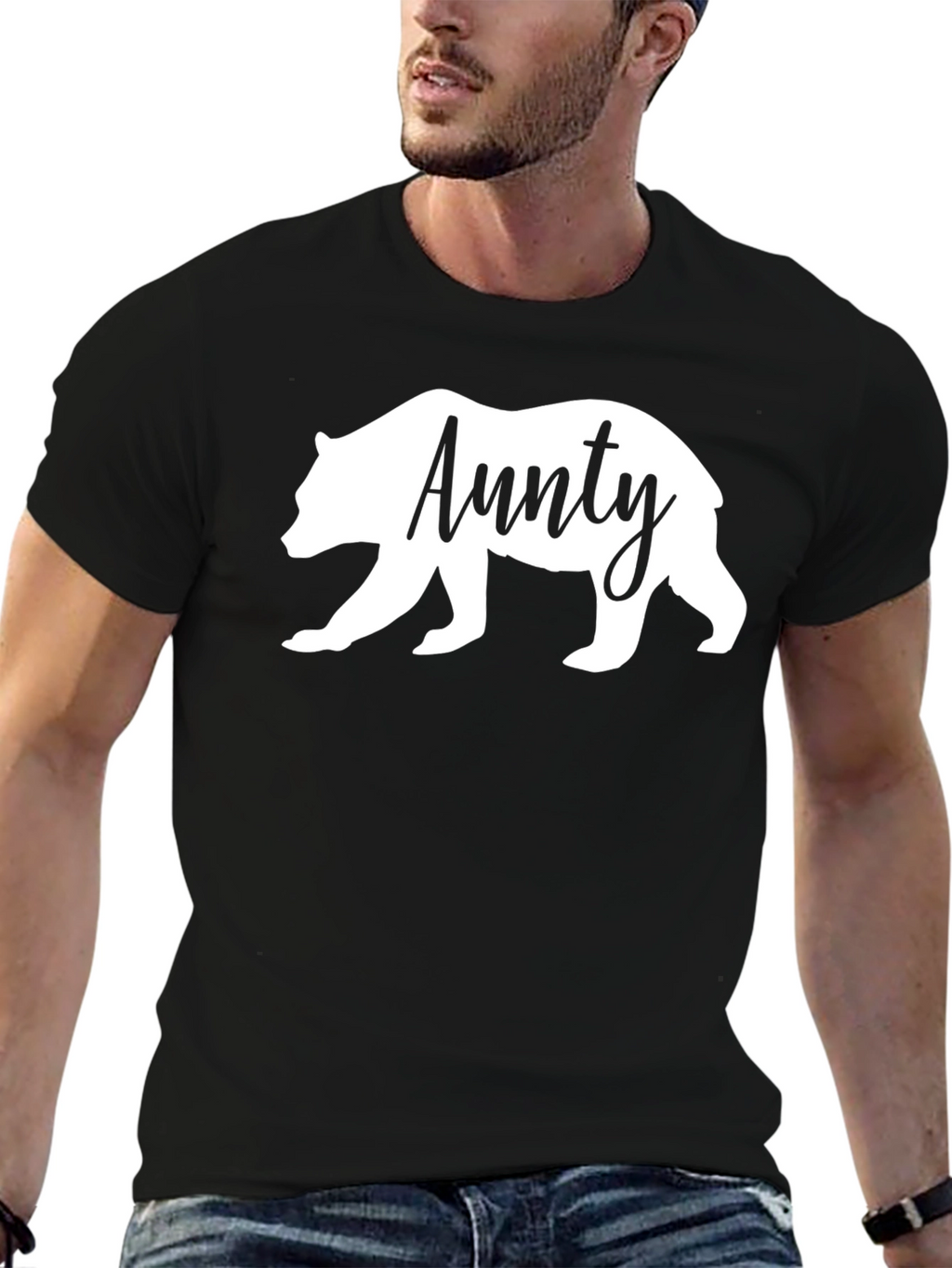 Aunty Bear T-Shirt - Cute Family Matching Tee
