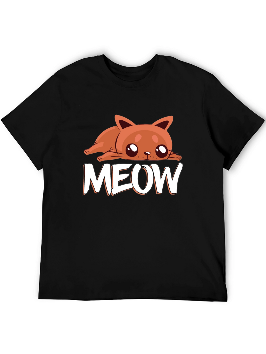 Meow Cat Graphic Tee - Cute Kitten Lover T-Shirt
