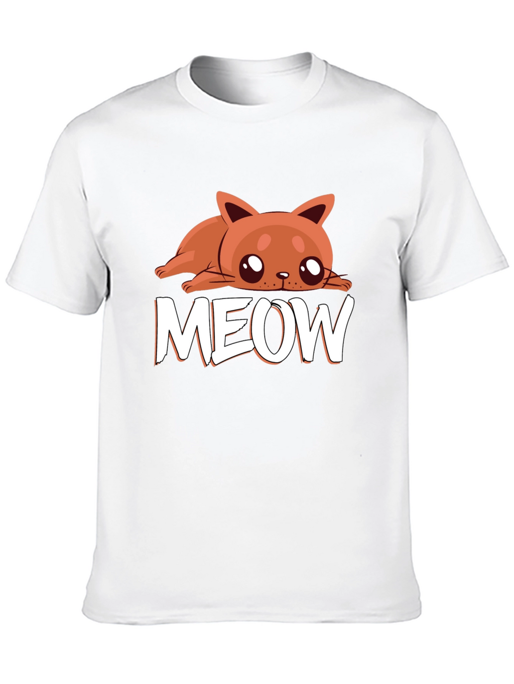Meow Cat Graphic Tee - Cute Kitten Lover T-Shirt