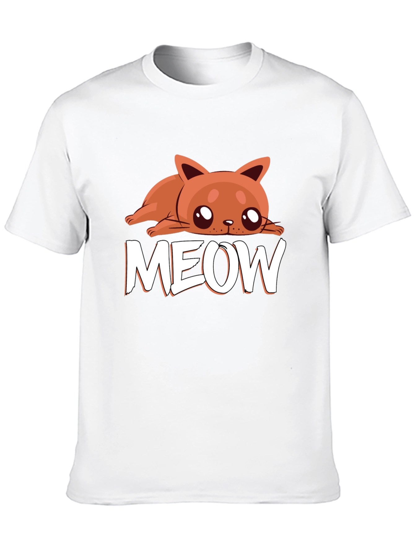Meow Cat Graphic Tee - Cute Kitten Lover T-Shirt