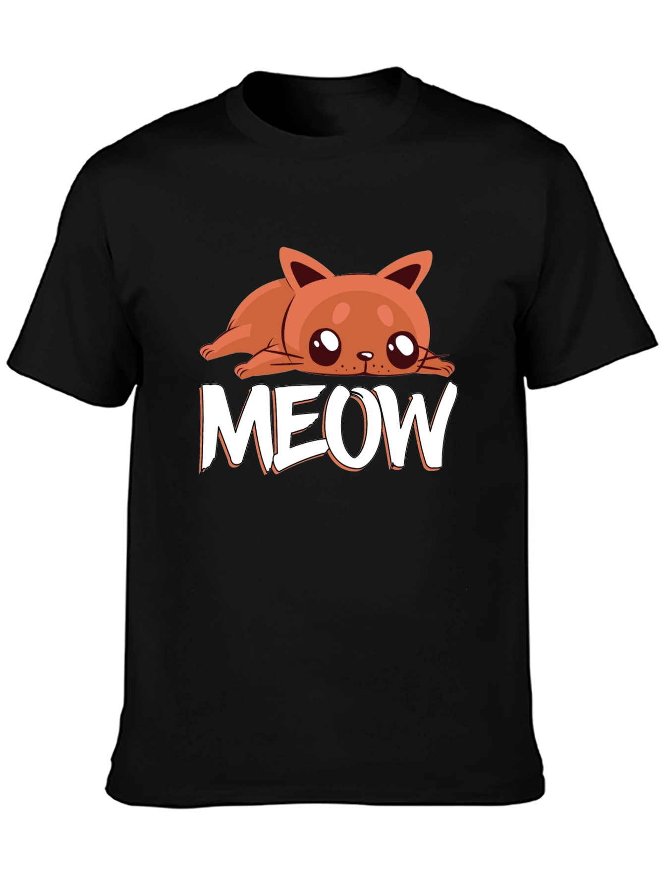 Meow Cat Graphic Tee - Cute Kitten Lover T-Shirt