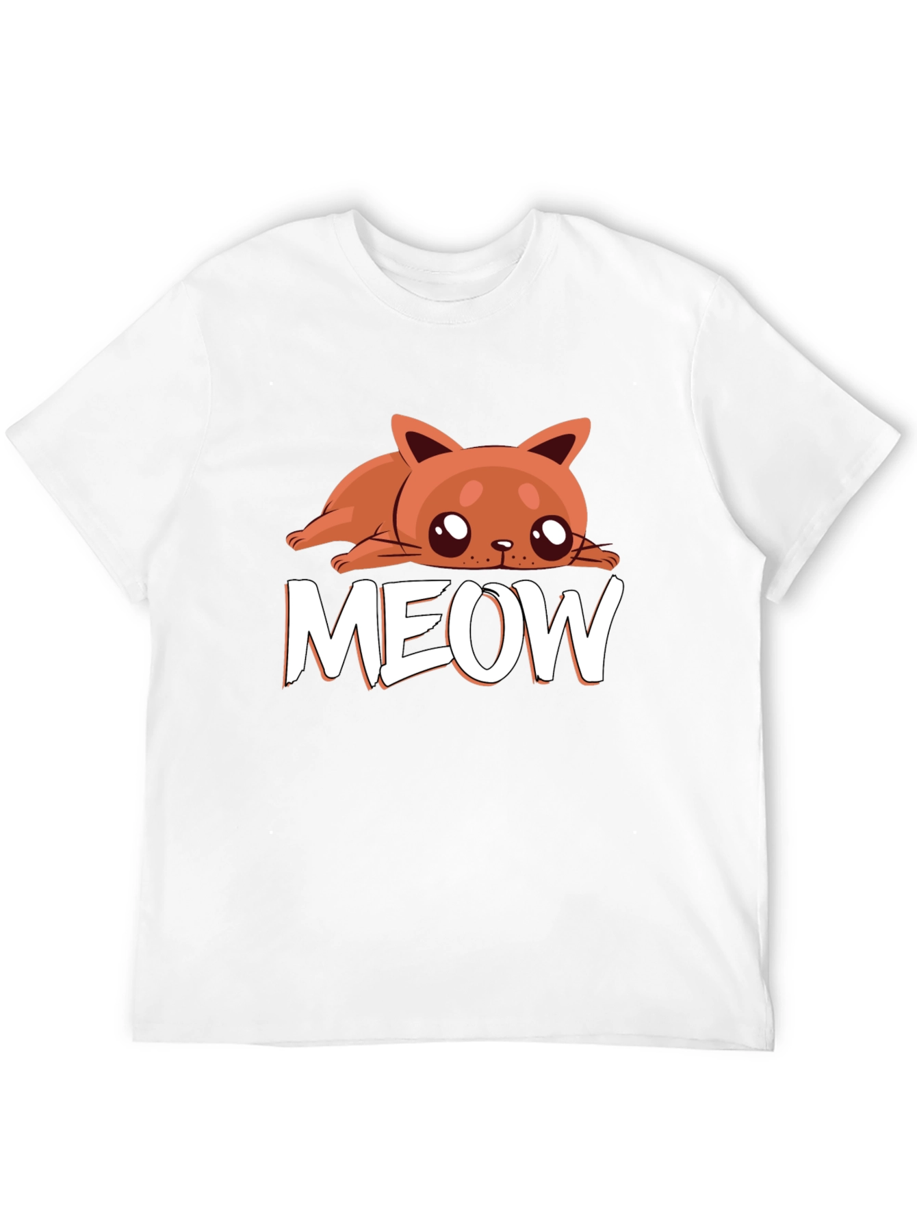 Meow Cat Graphic Tee - Cute Kitten Lover T-Shirt