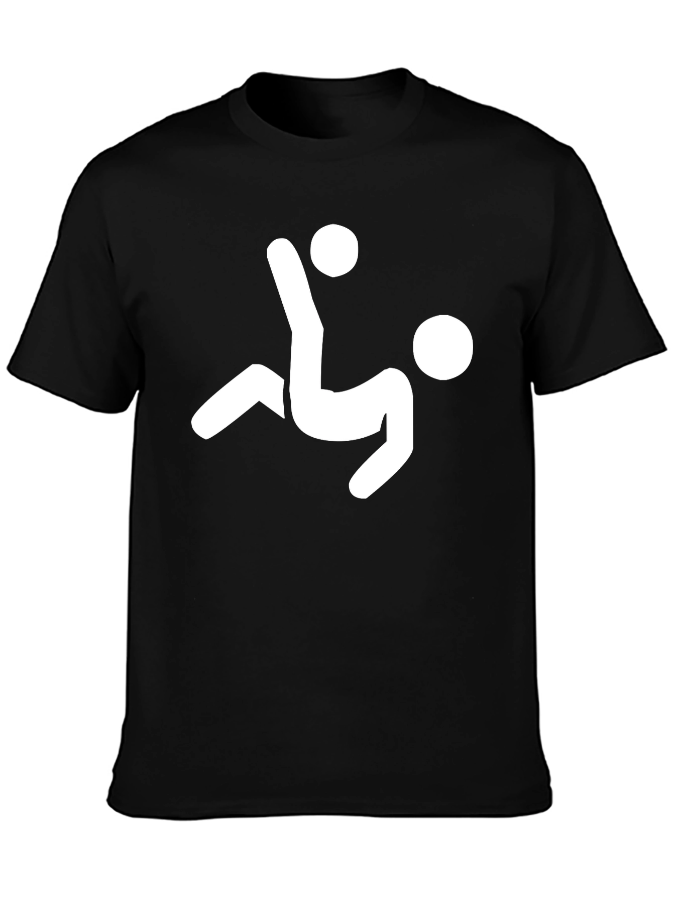 Soccer Bicycle Kick Graphic T-Shirt - Black Cotton Tee