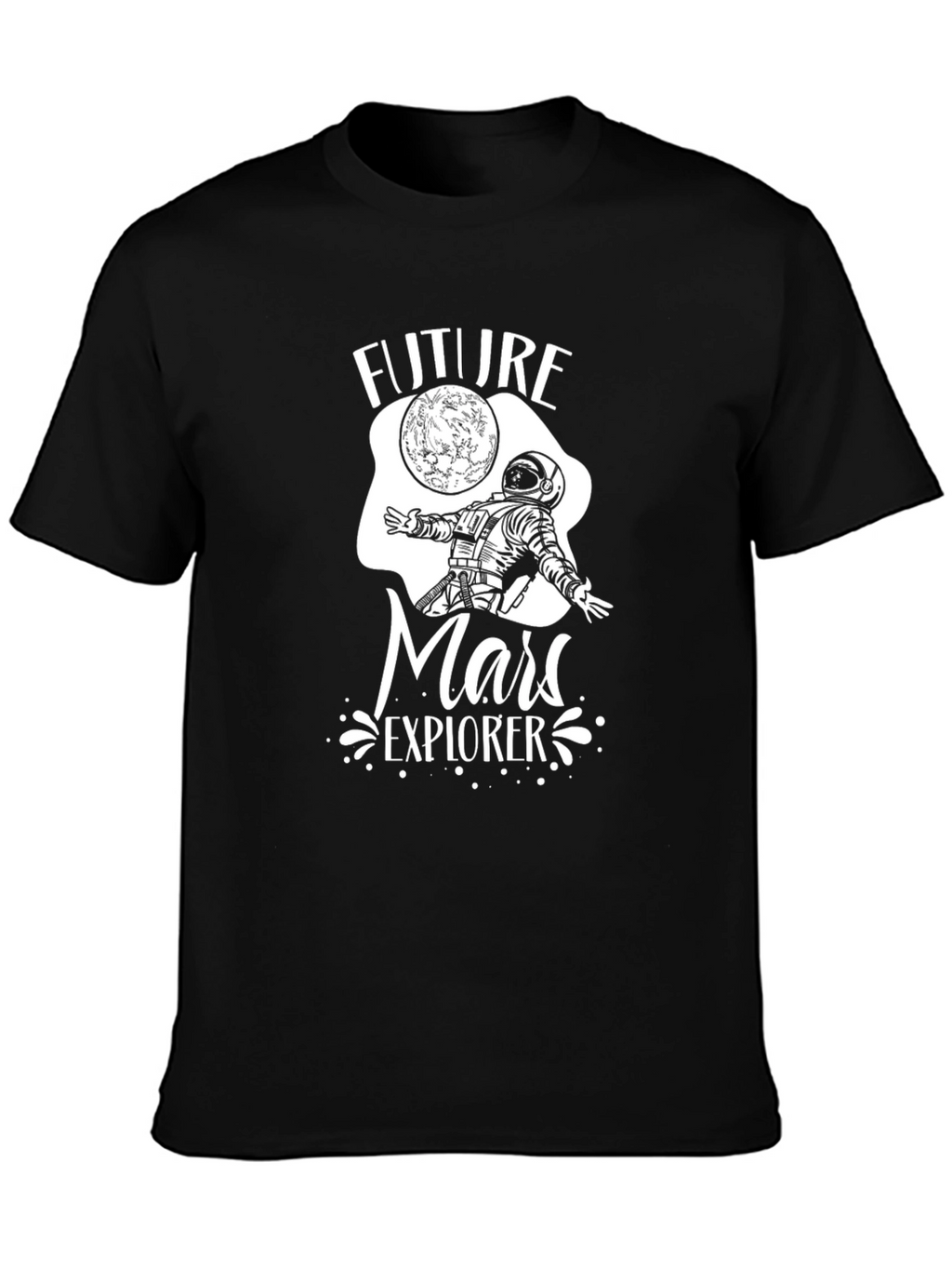Future Mars Explorer Black T-Shirt