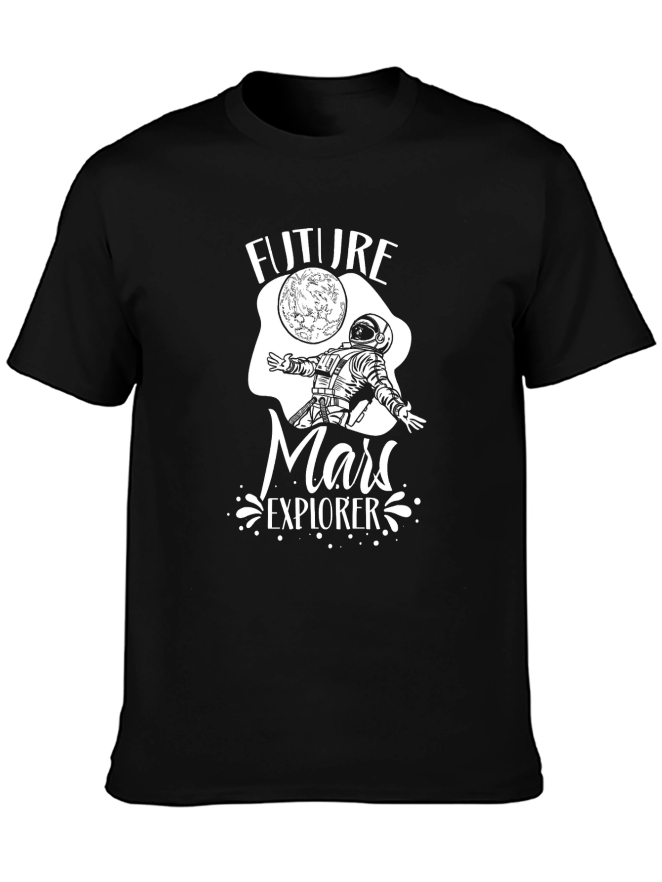 Future Mars Explorer Black T-Shirt