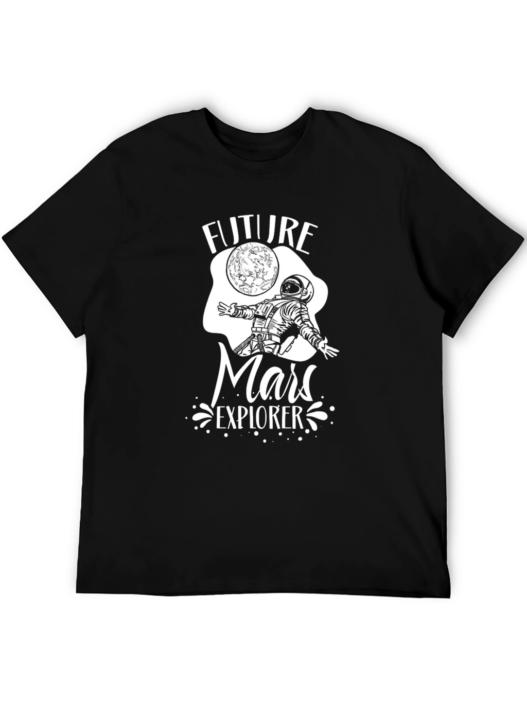Future Mars Explorer Black T-Shirt
