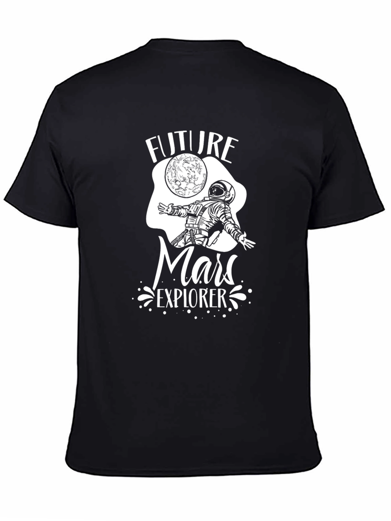 Future Mars Explorer Black T-Shirt
