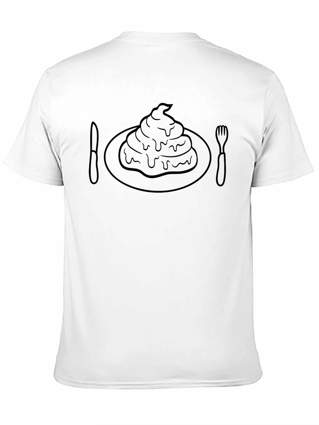 Novelty T-Shirt: Poop Dessert - Humorous Graphic Tee