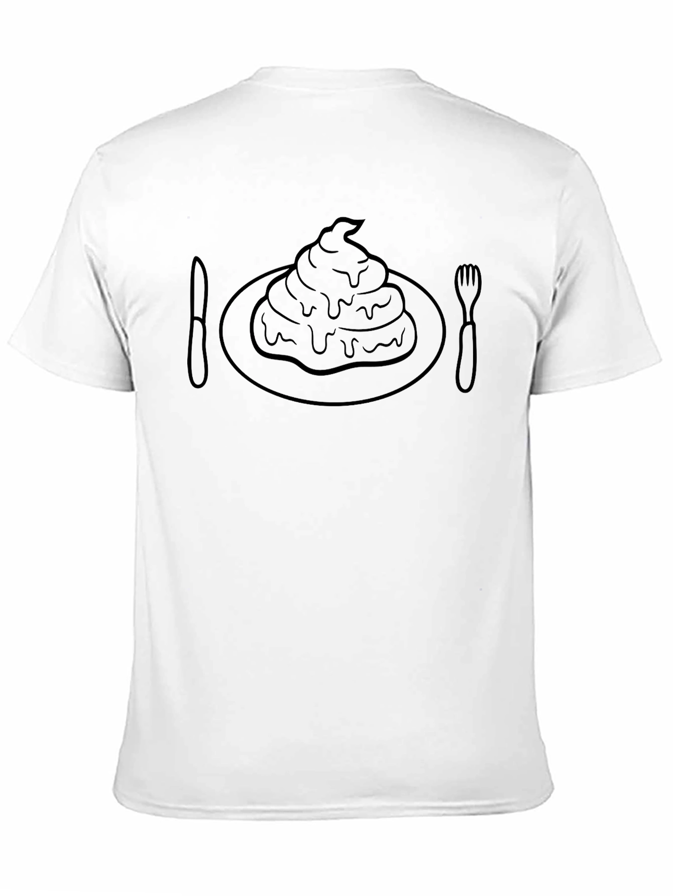 Novelty T-Shirt: Poop Dessert - Humorous Graphic Tee