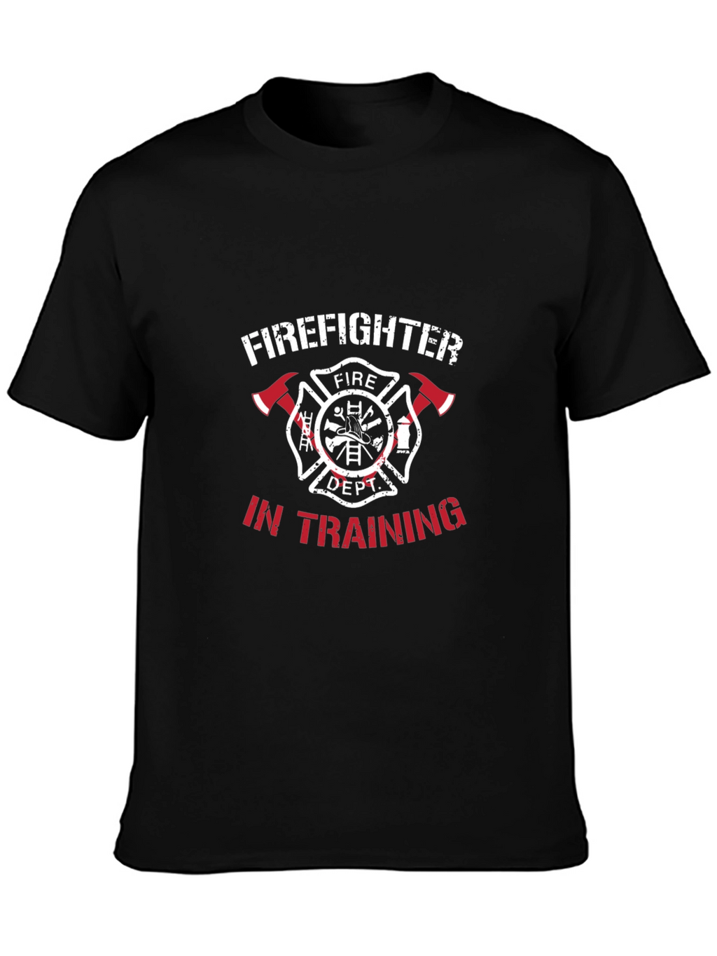 Firefighter In Training Black T-Shirt