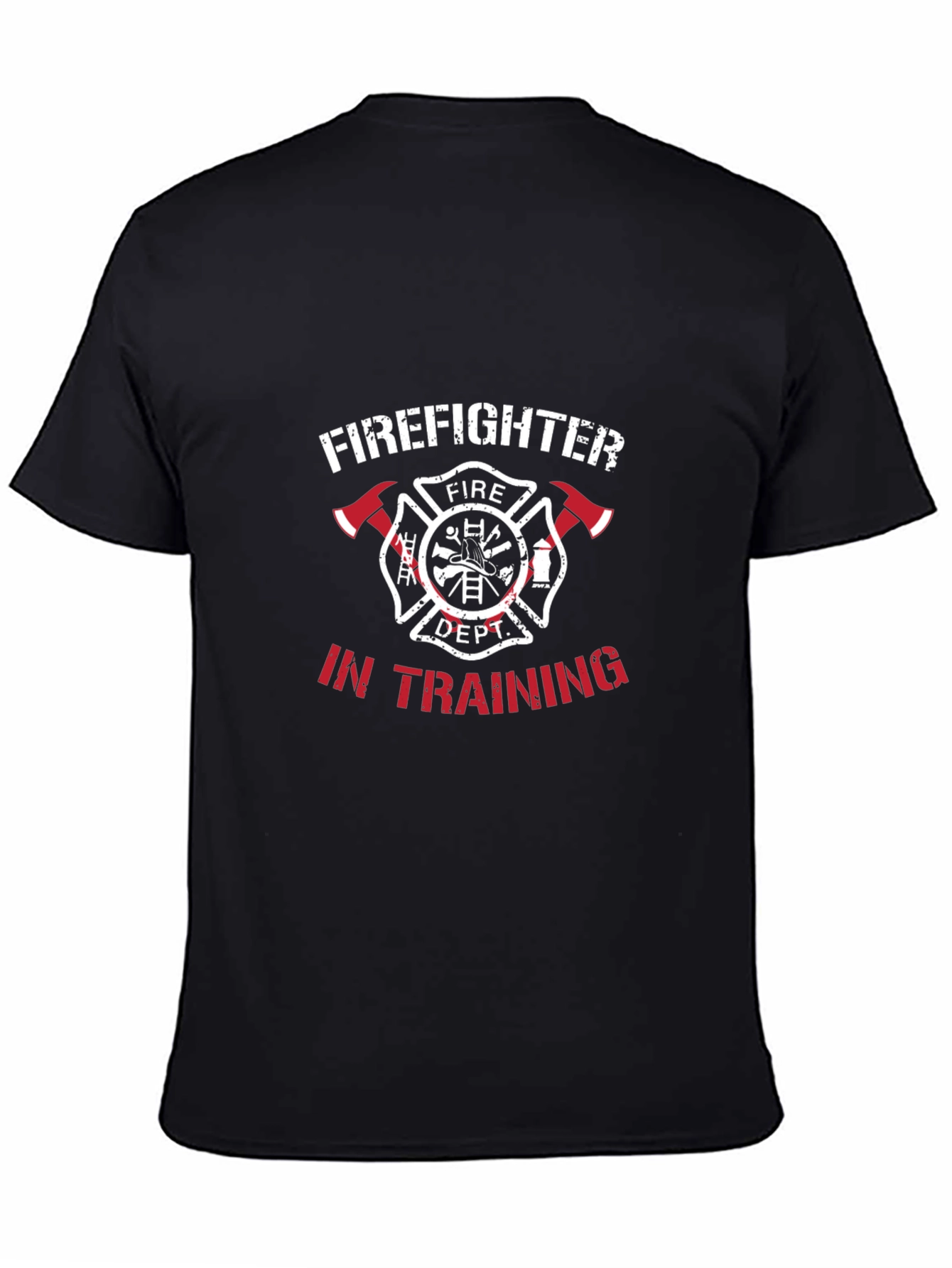 Firefighter In Training Black T-Shirt