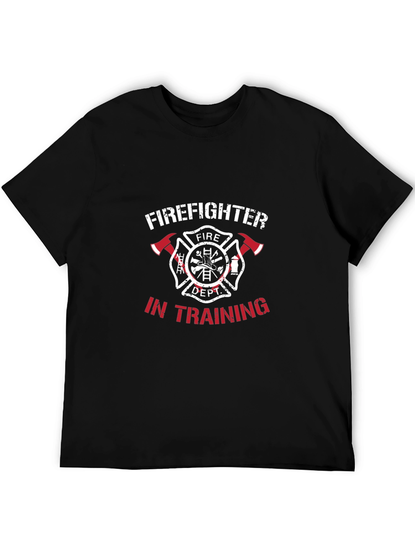 Firefighter In Training Black T-Shirt