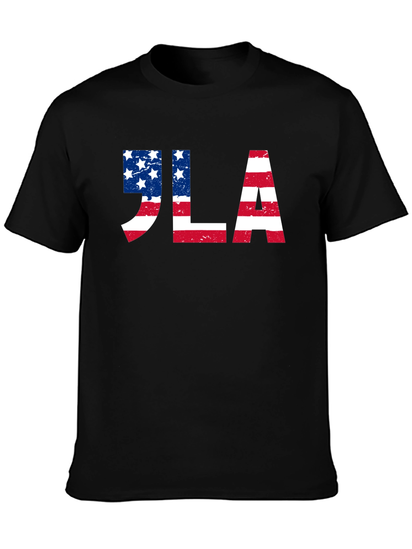 JLA American Flag Graphic Tee - Patriotic Design