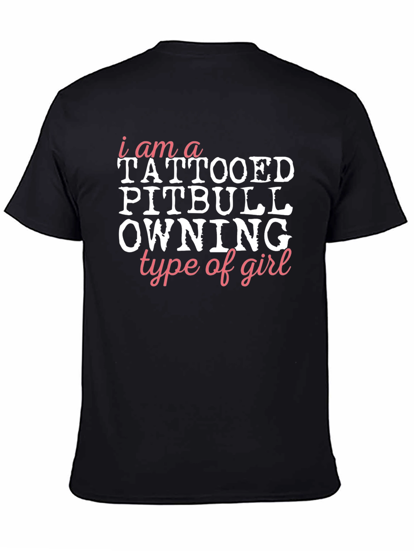 Tattooed Pitbull Owning Girl Graphic Tee