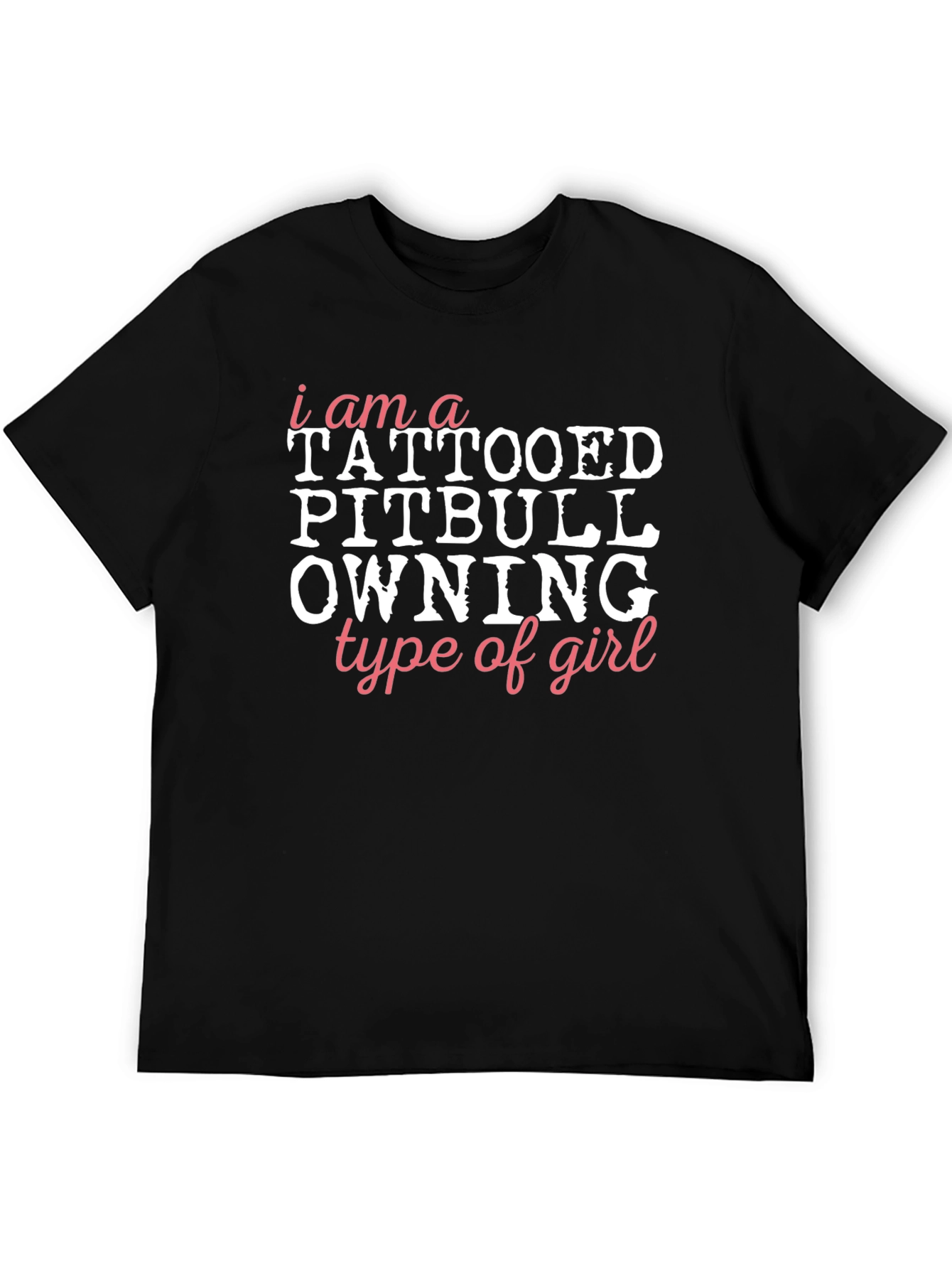 Tattooed Pitbull Owning Girl Graphic Tee
