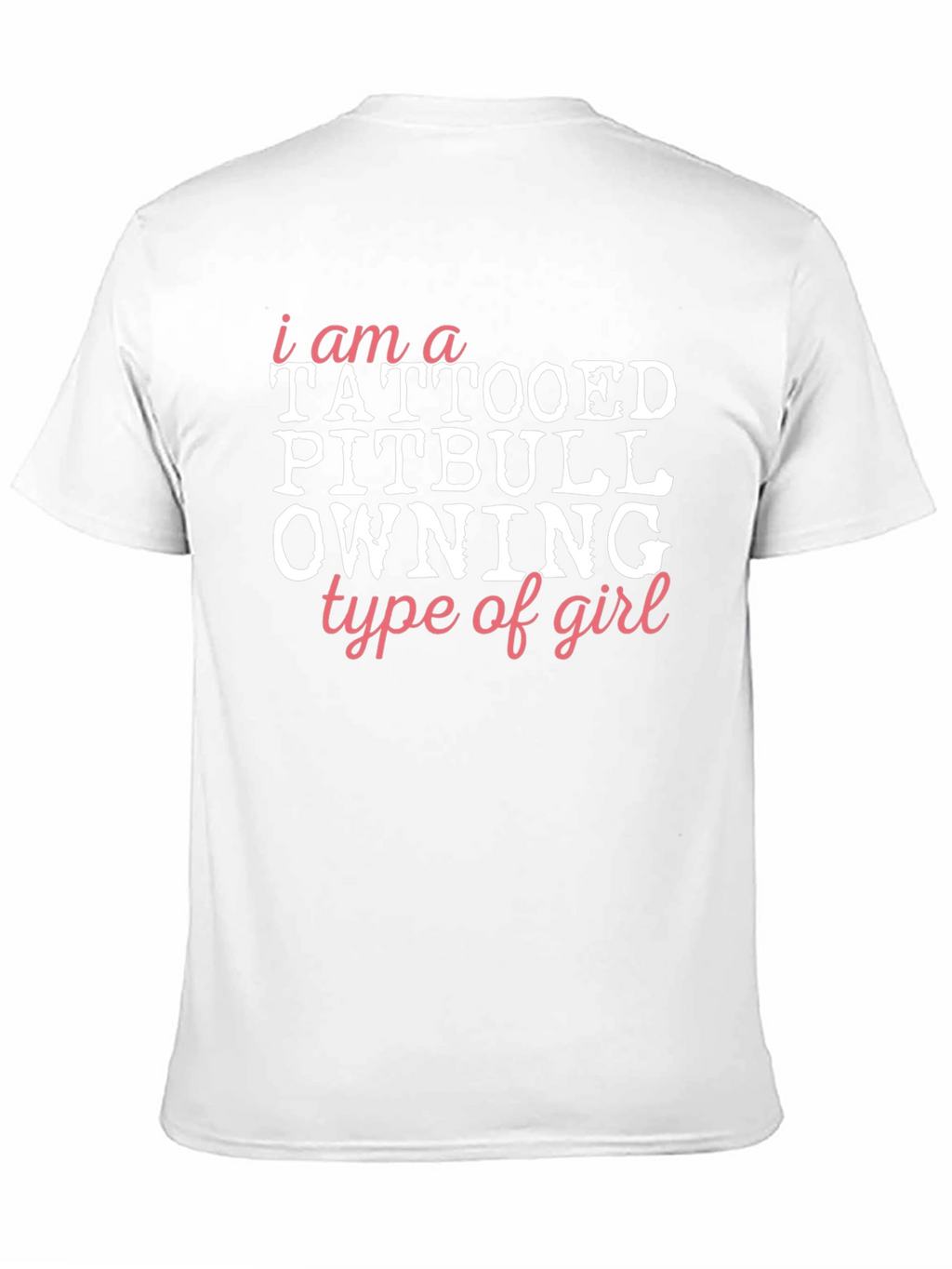 Tattooed Pitbull Owning Girl Graphic Tee