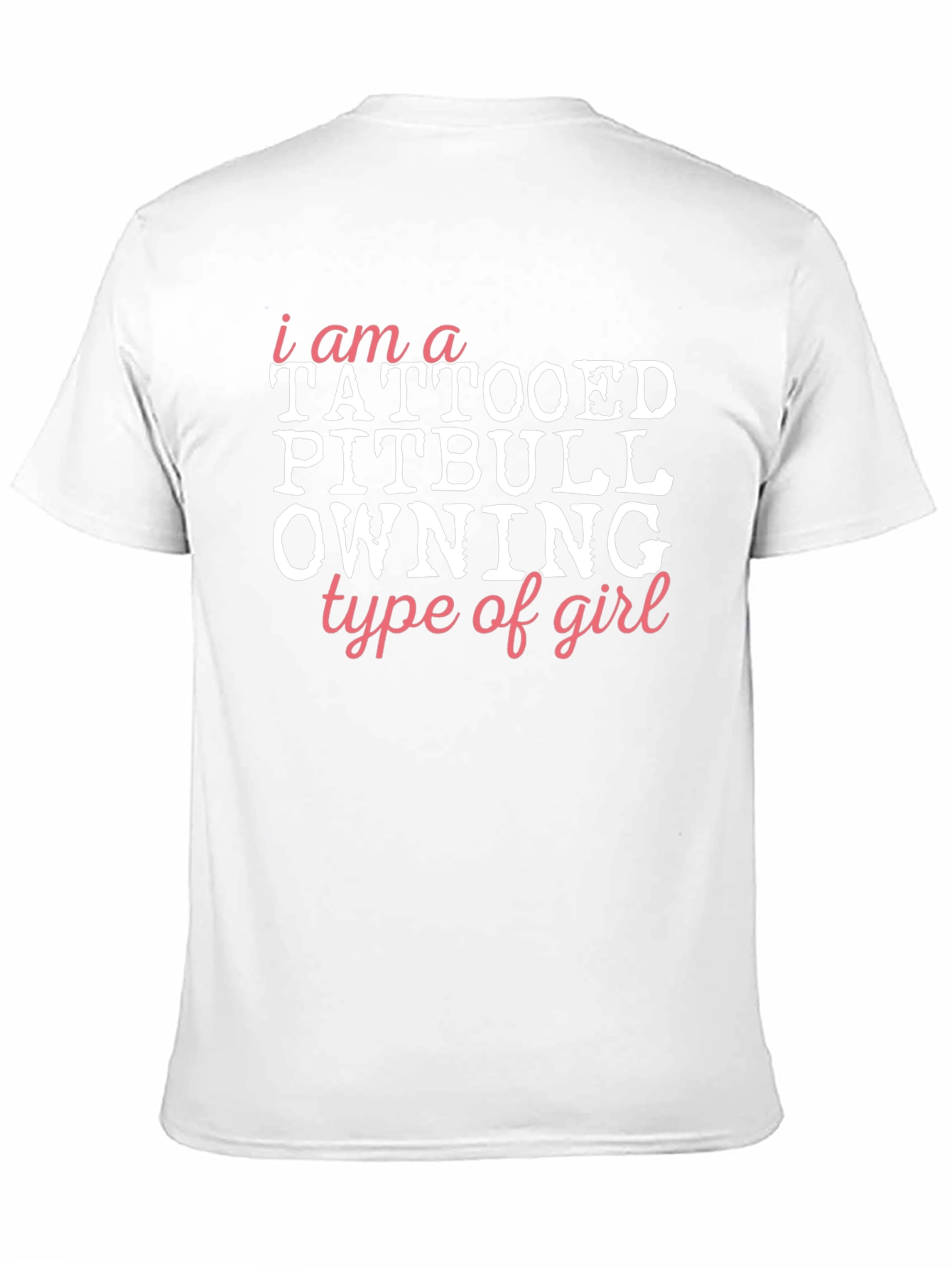Tattooed Pitbull Owning Girl Graphic Tee