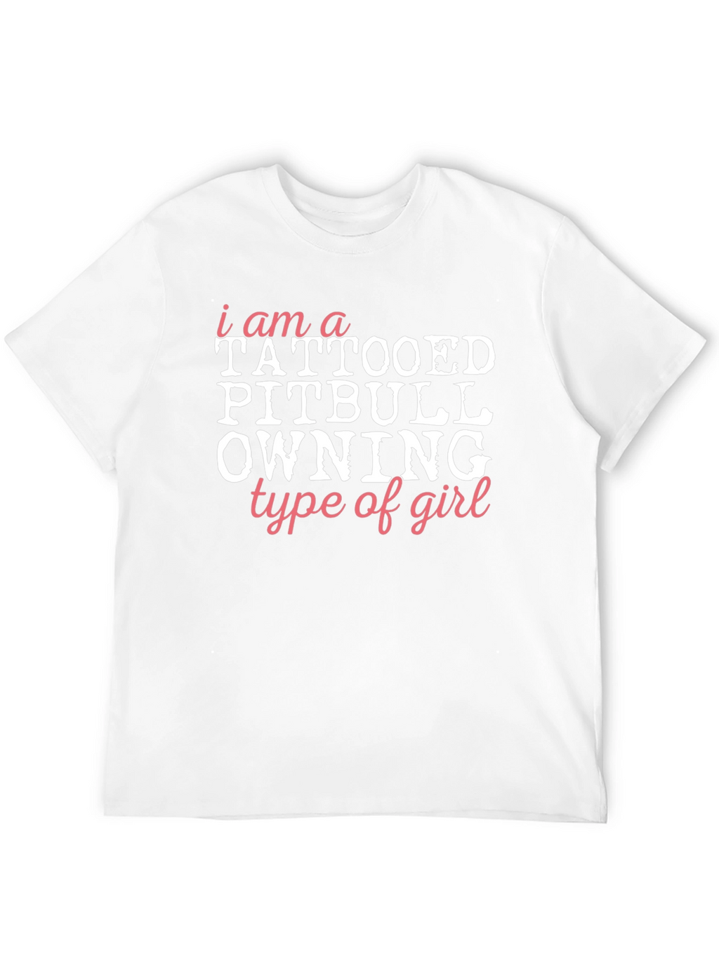 Tattooed Pitbull Owning Girl Graphic Tee