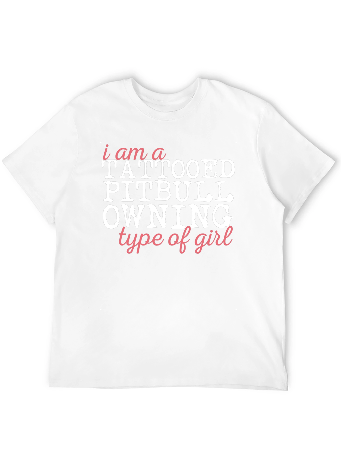 Tattooed Pitbull Owning Girl Graphic Tee