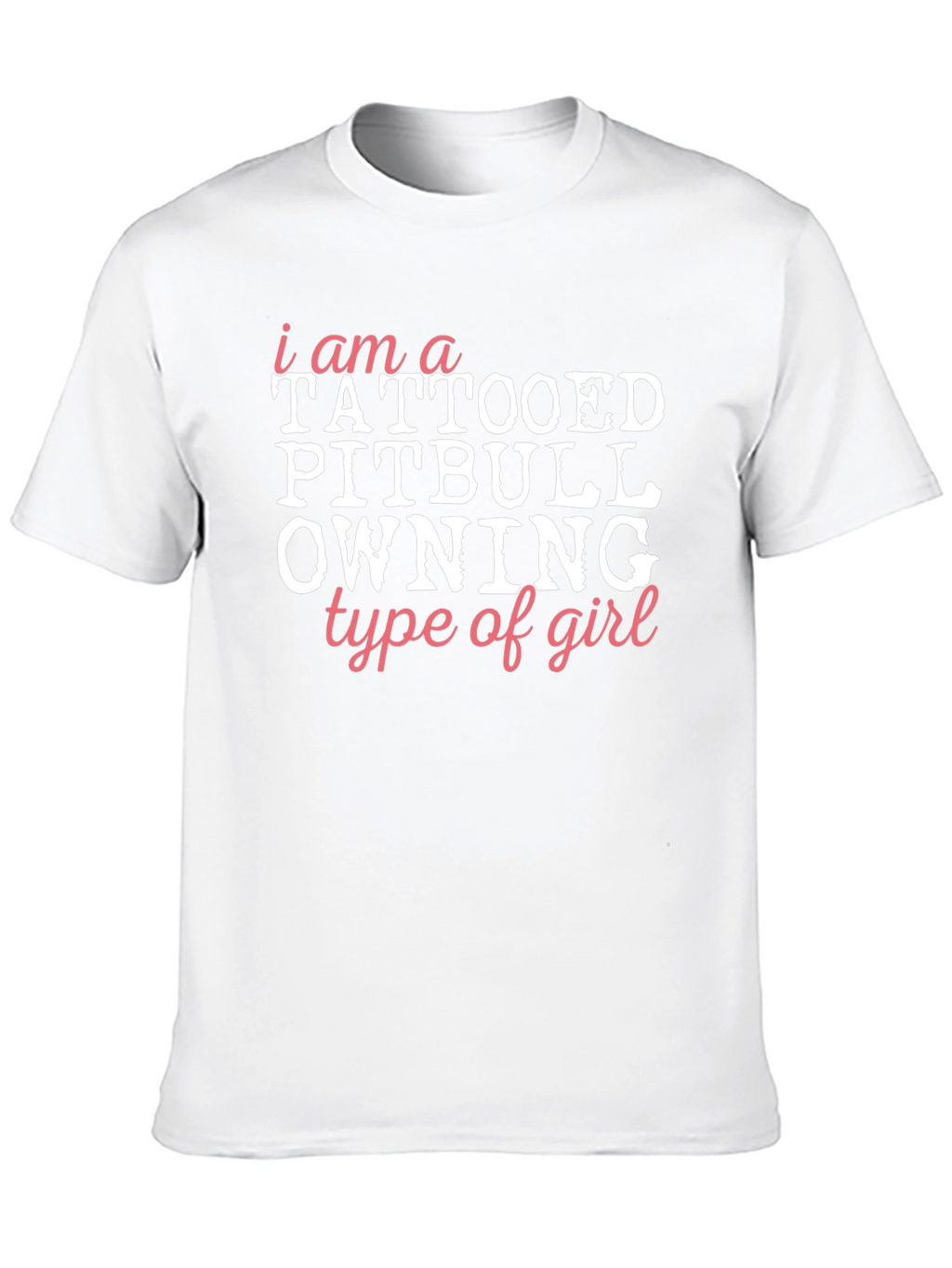 Tattooed Pitbull Owning Girl Graphic Tee