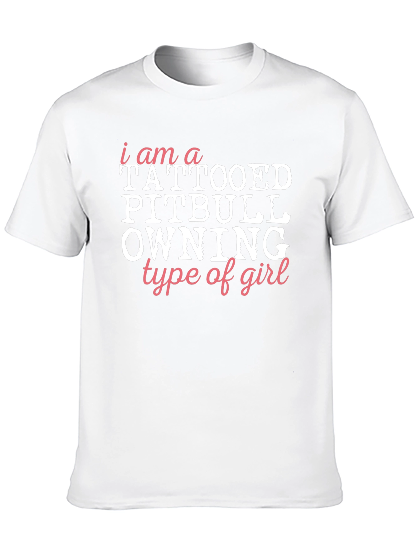 Tattooed Pitbull Owning Girl Graphic Tee