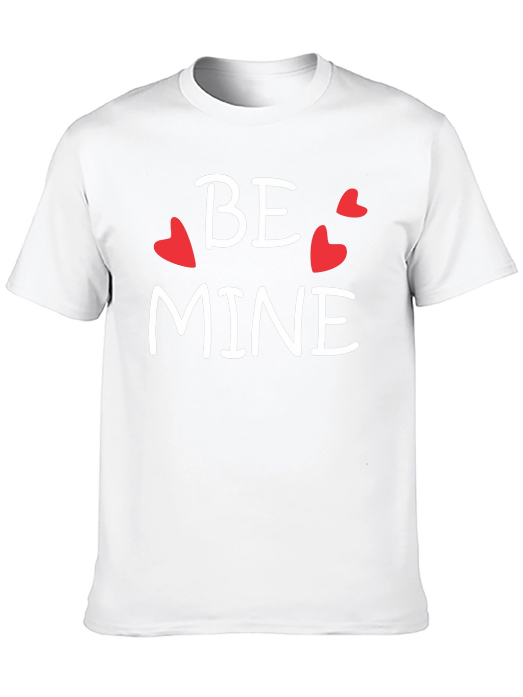 Be Mine Valentines Day Graphic Tee - Black Cotton