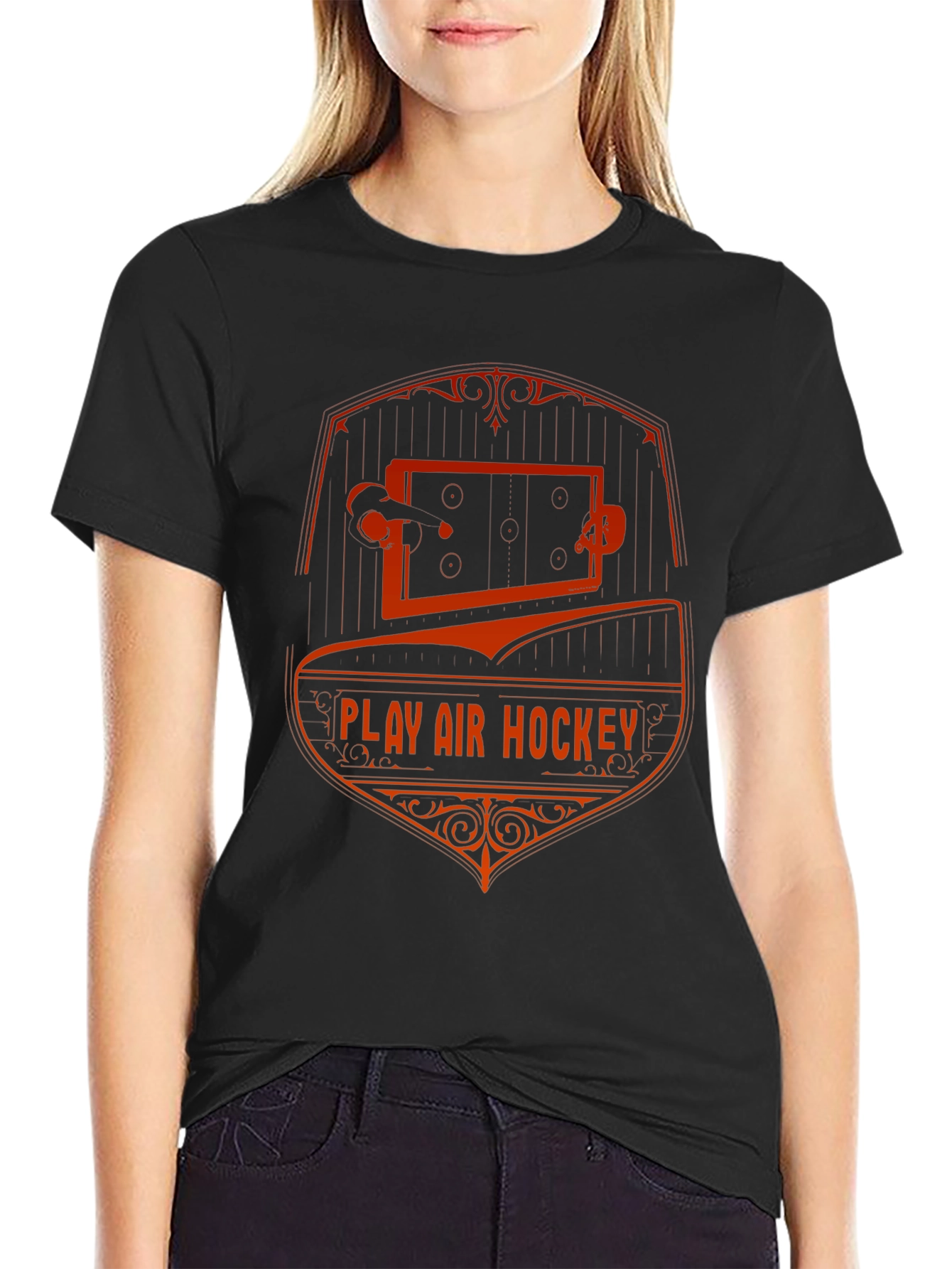 Play Air Hockey T-Shirt - Retro Style Graphic Tee