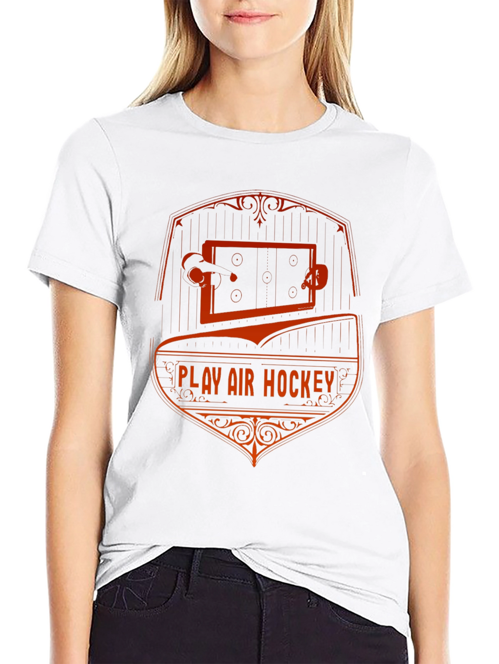 Play Air Hockey T-Shirt - Retro Style Graphic Tee