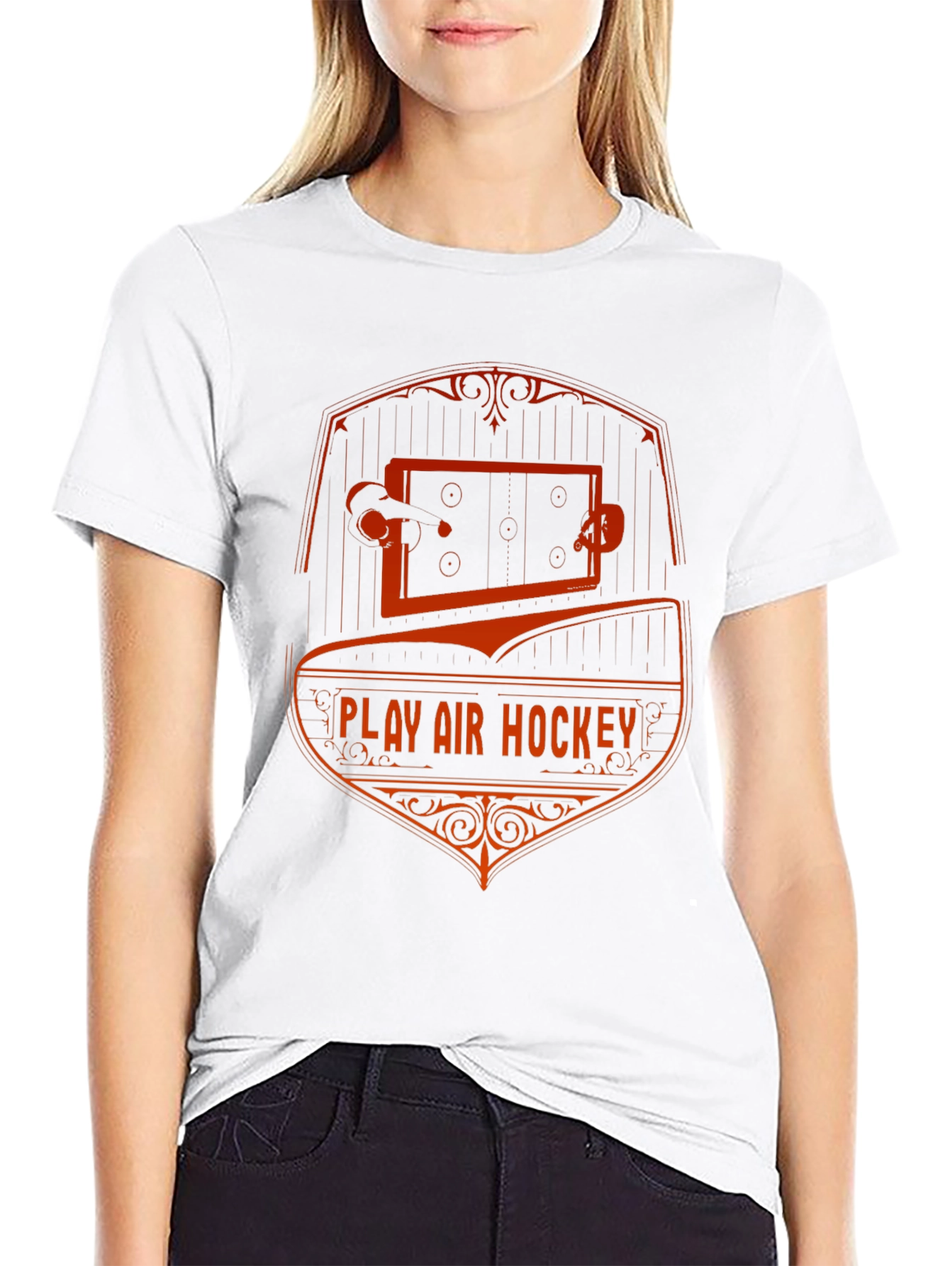 Play Air Hockey T-Shirt - Retro Style Graphic Tee