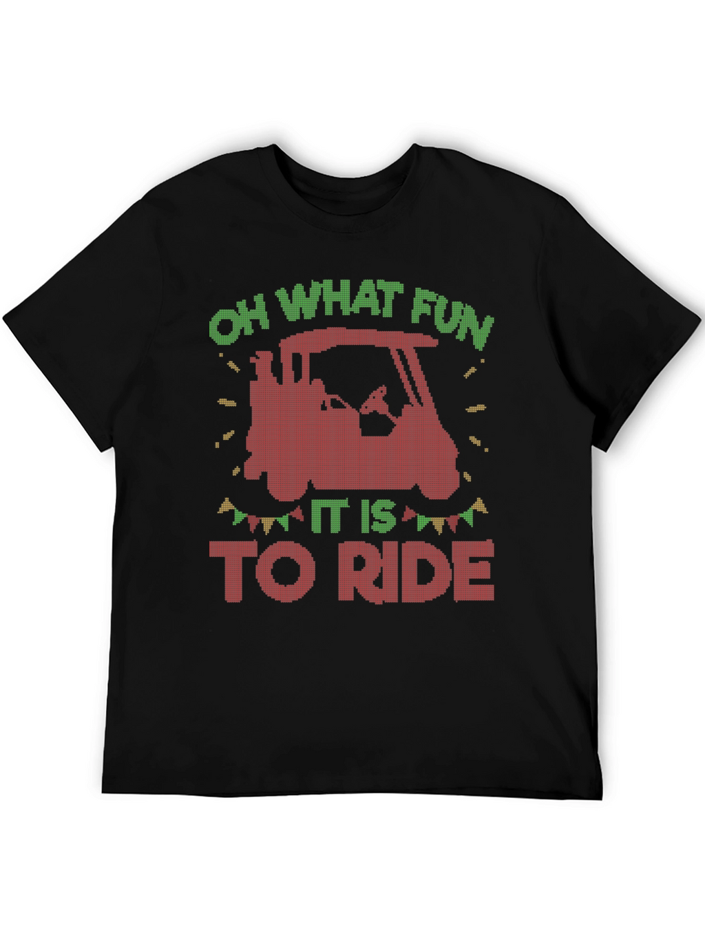 Oh What Fun to Ride Christmas Golf Cart T-Shirt