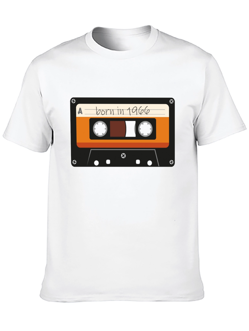 Born in 1966 Cassette Tape Graphic T-Shirt