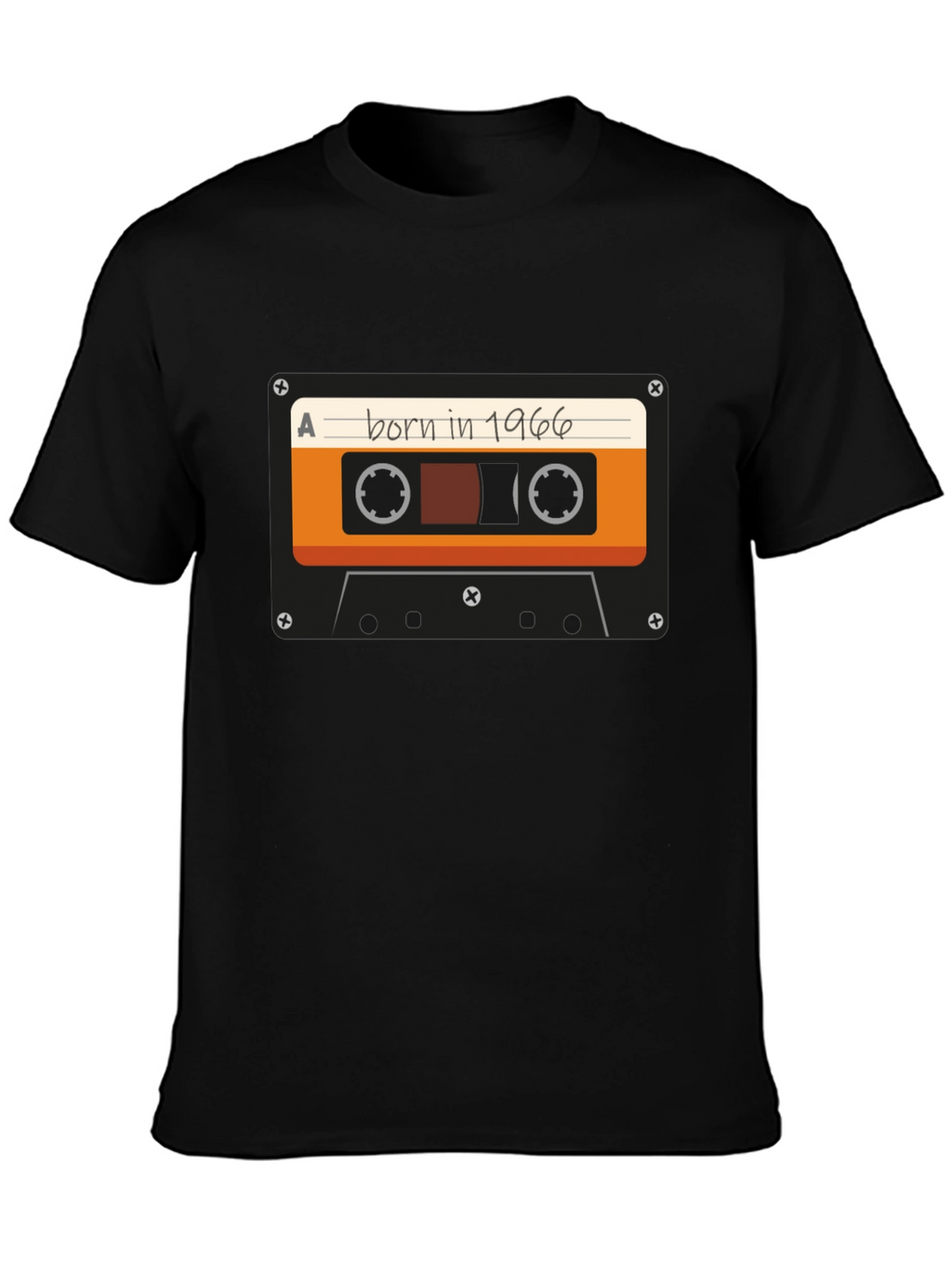 Born in 1966 Cassette Tape Graphic T-Shirt
