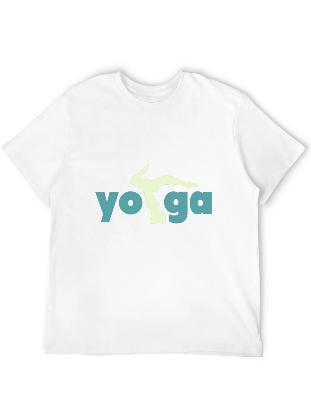 Yoga Pose Graphic Tee - Black Cotton Blend Shirt
