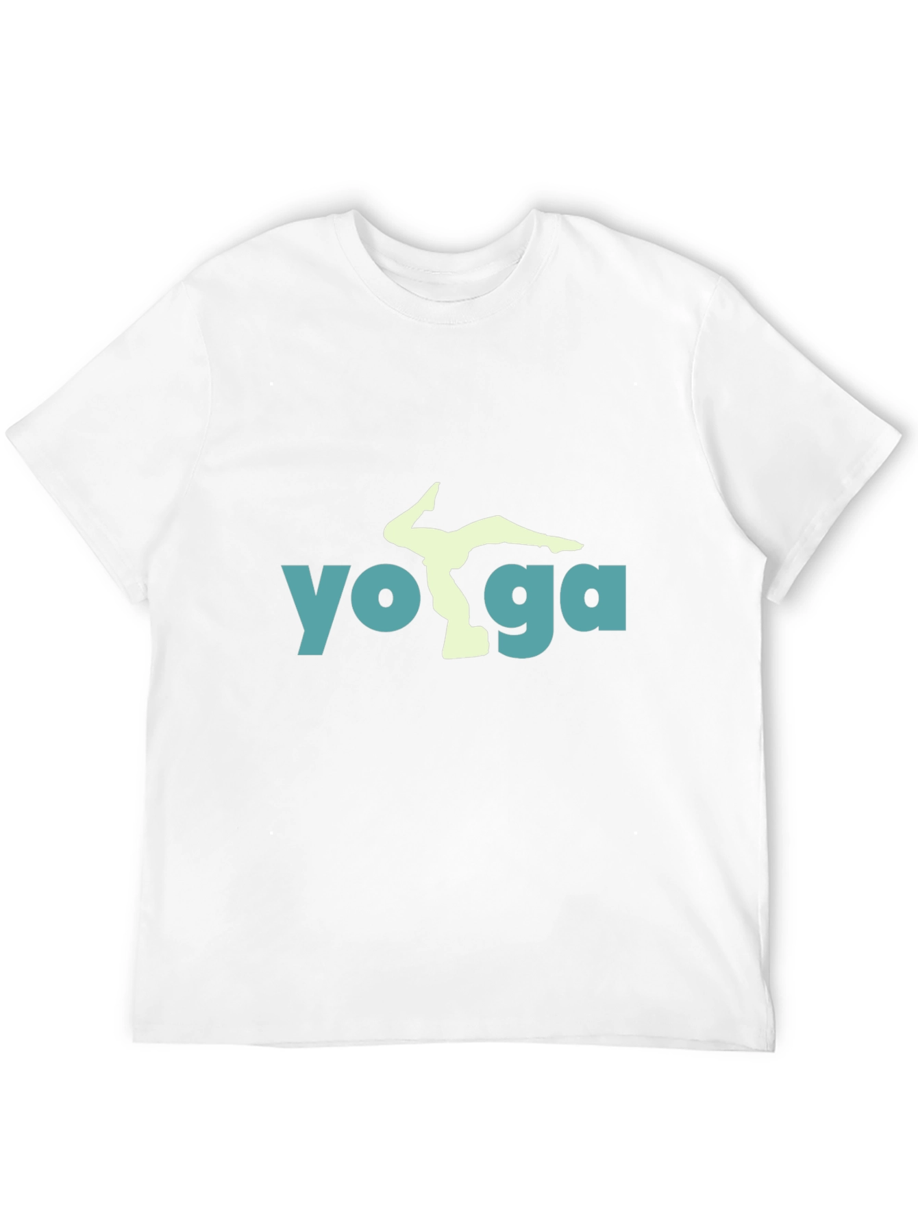Yoga Pose Graphic Tee - Black Cotton Blend Shirt