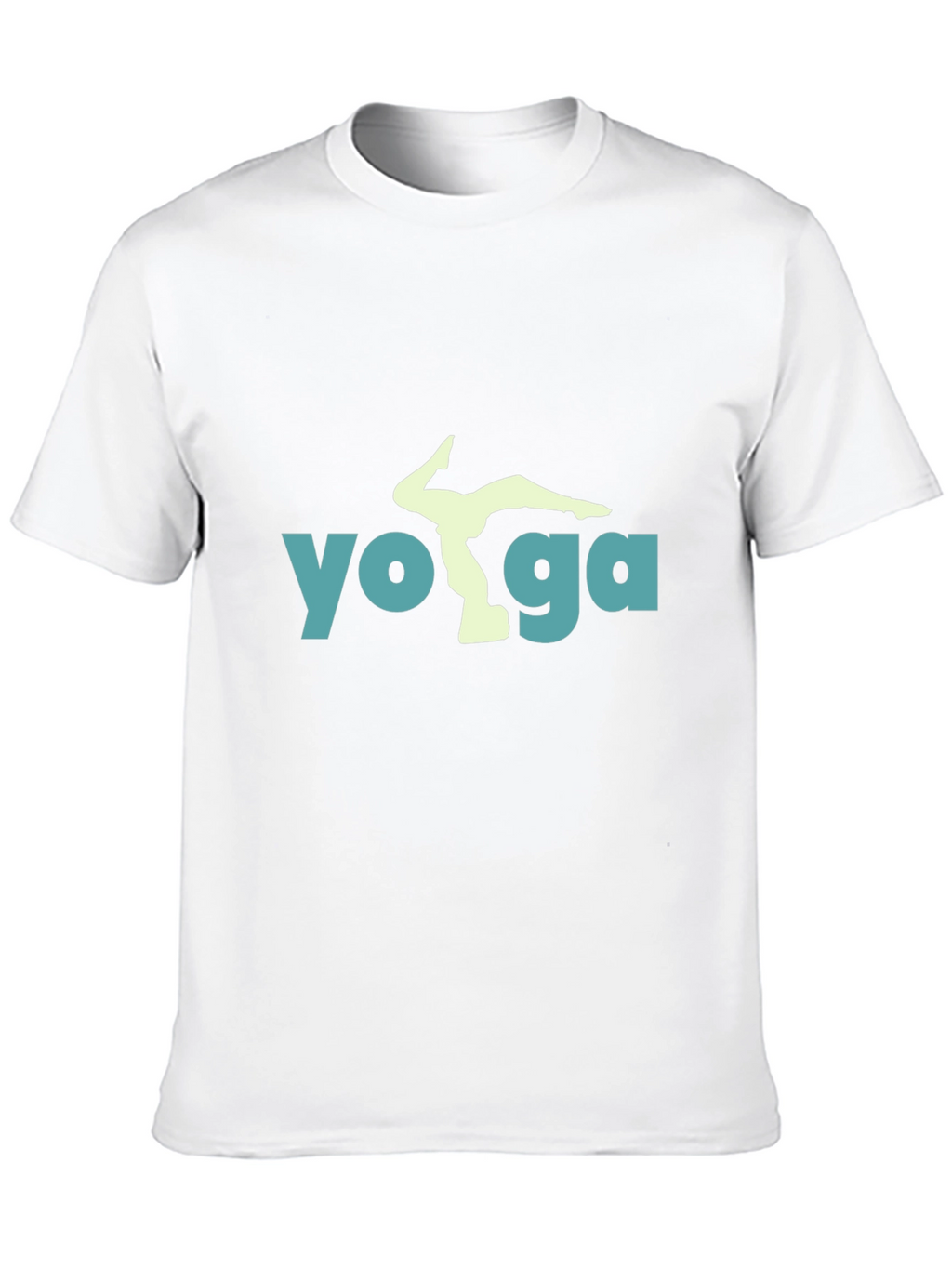Yoga Pose Graphic Tee - Black Cotton Blend Shirt