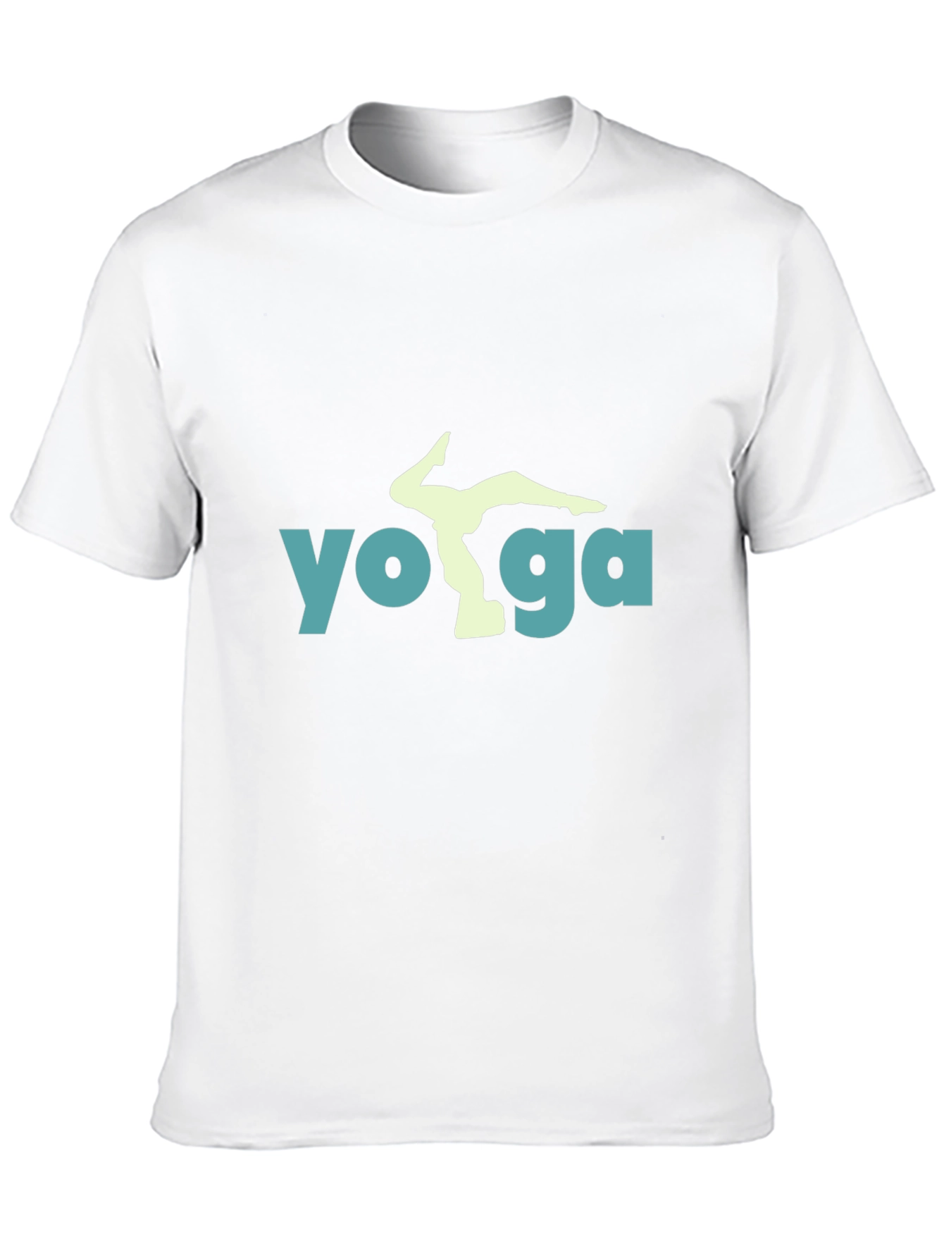 Yoga Pose Graphic Tee - Black Cotton Blend Shirt