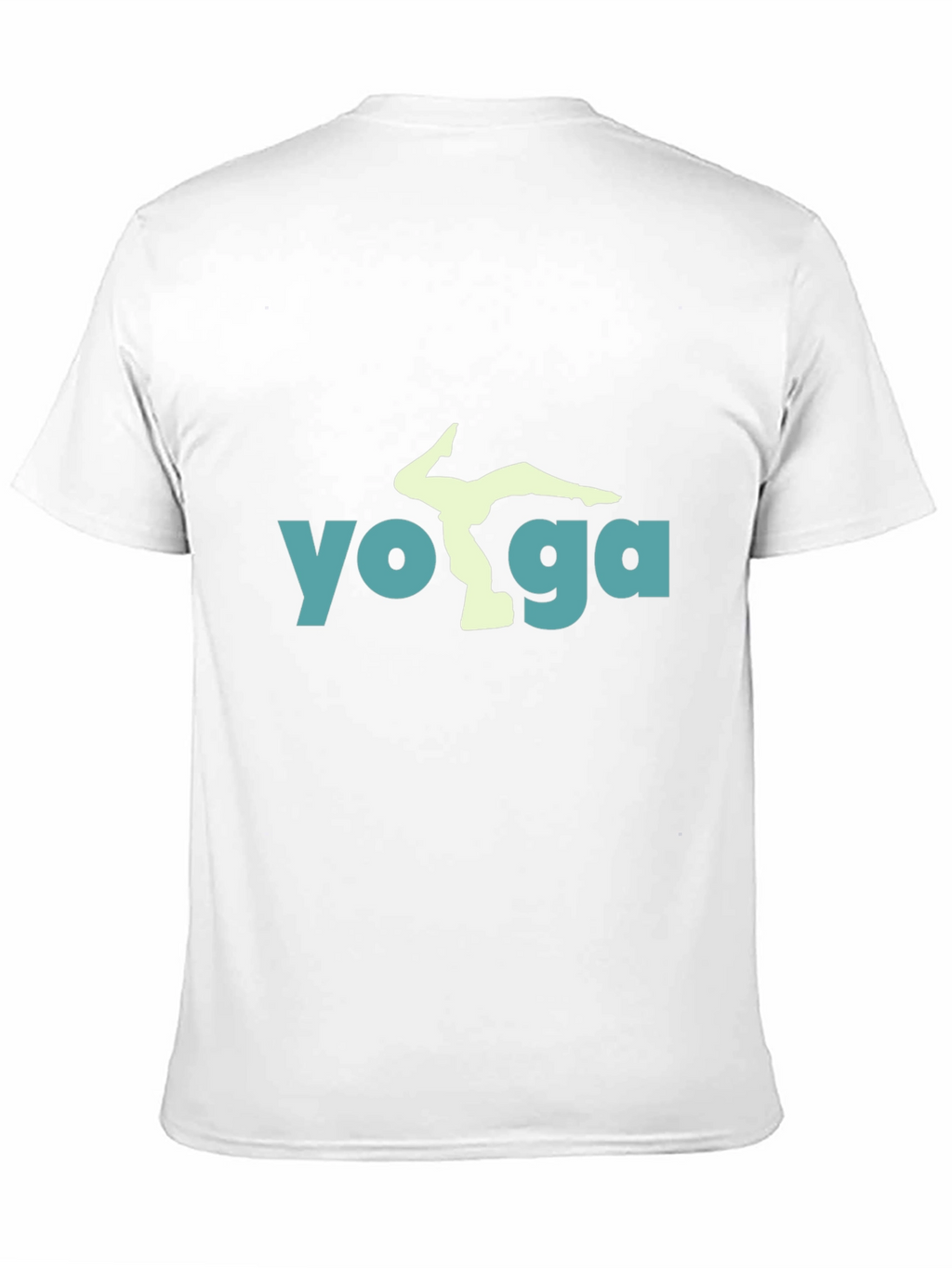 Yoga Pose Graphic Tee - Black Cotton Blend Shirt