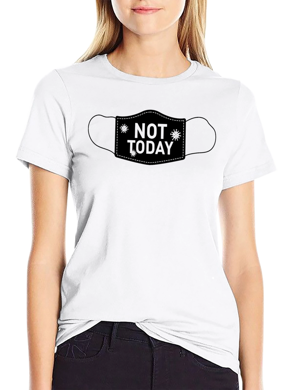 Not Today Graphic T-Shirt - Black Cotton Tee