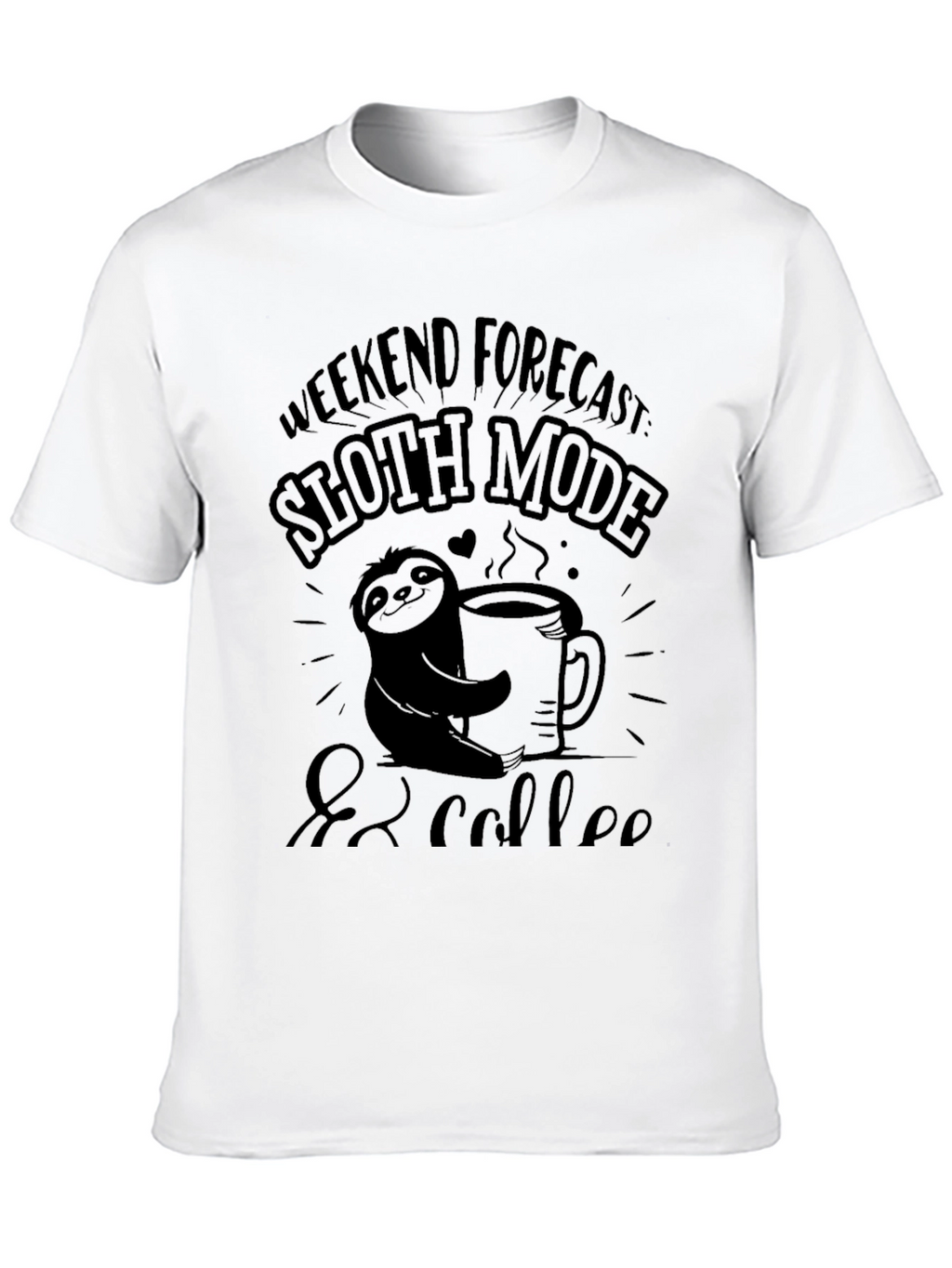 Sloth Mode & Coffee Graphic Tee