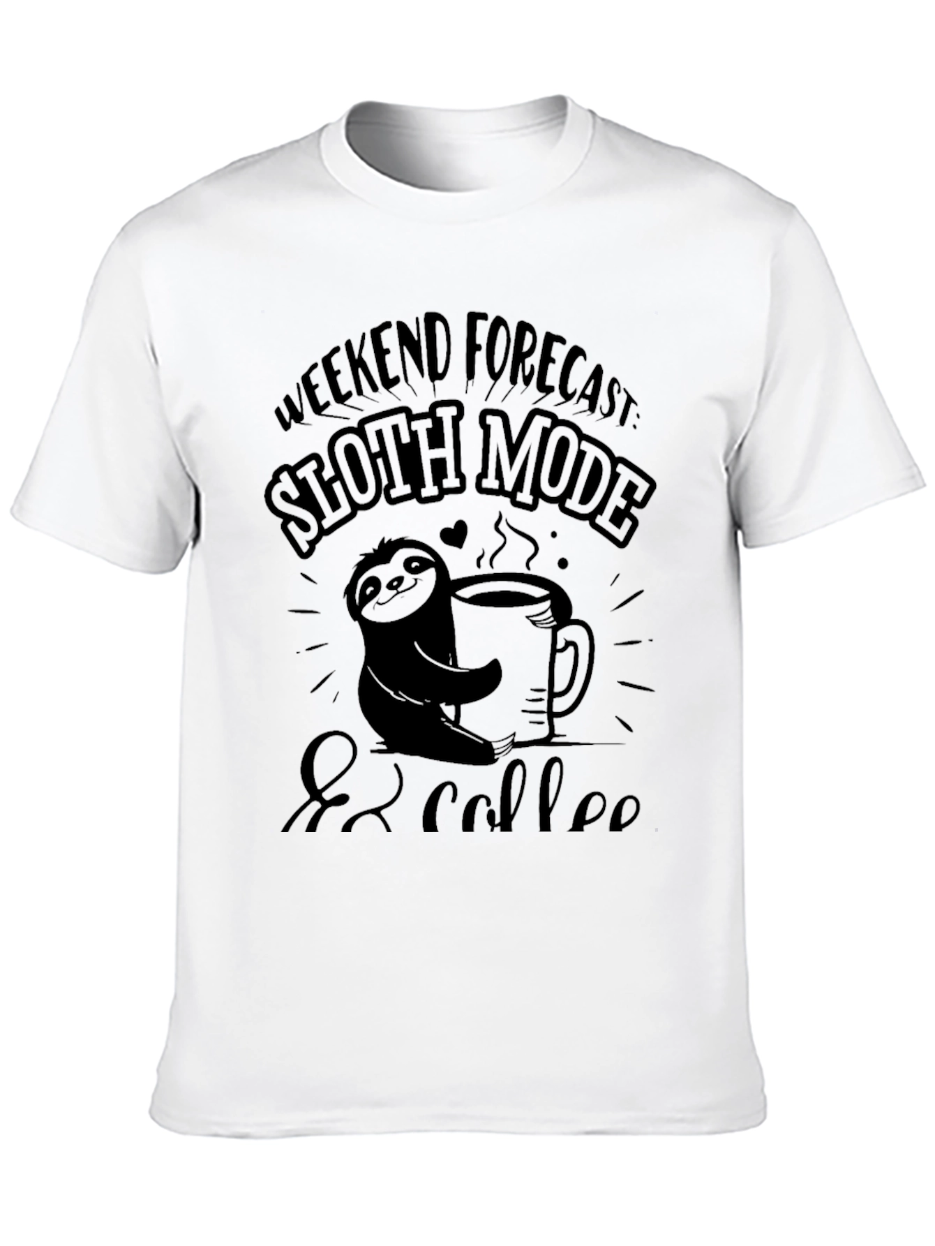 Sloth Mode & Coffee Graphic Tee