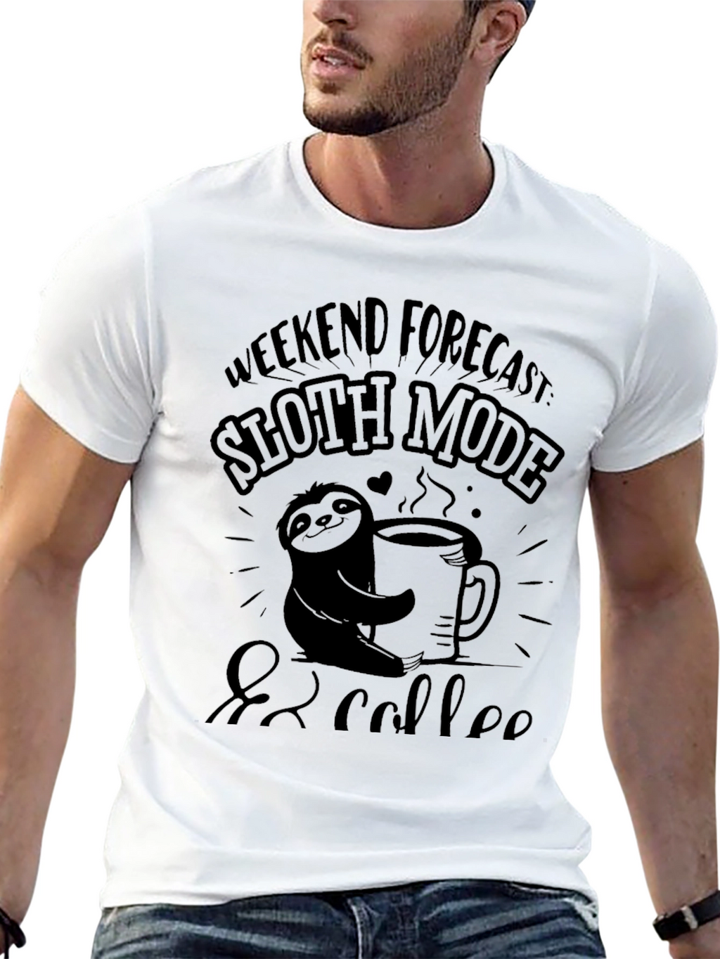 Sloth Mode & Coffee Graphic Tee