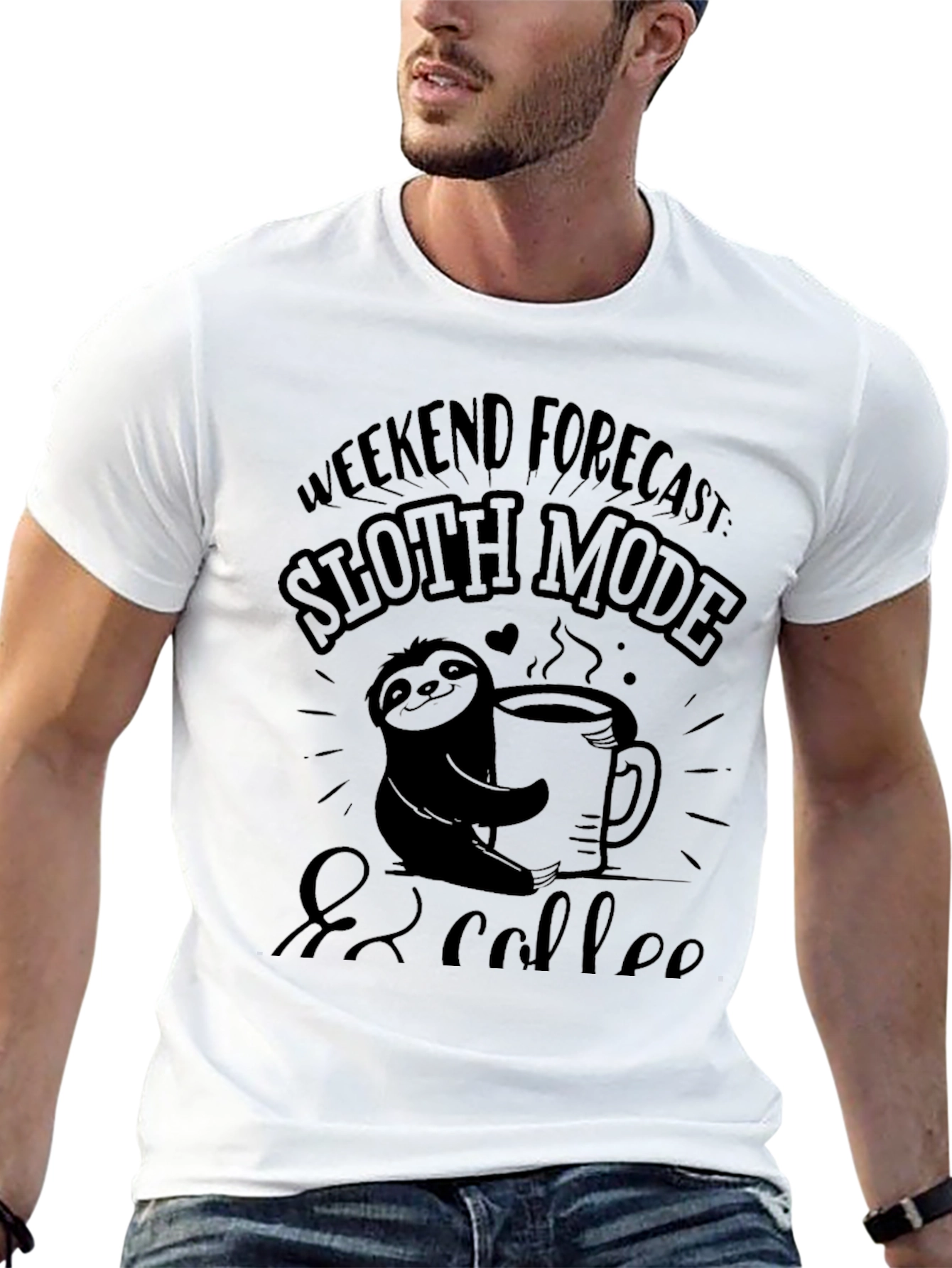 Sloth Mode & Coffee Graphic Tee