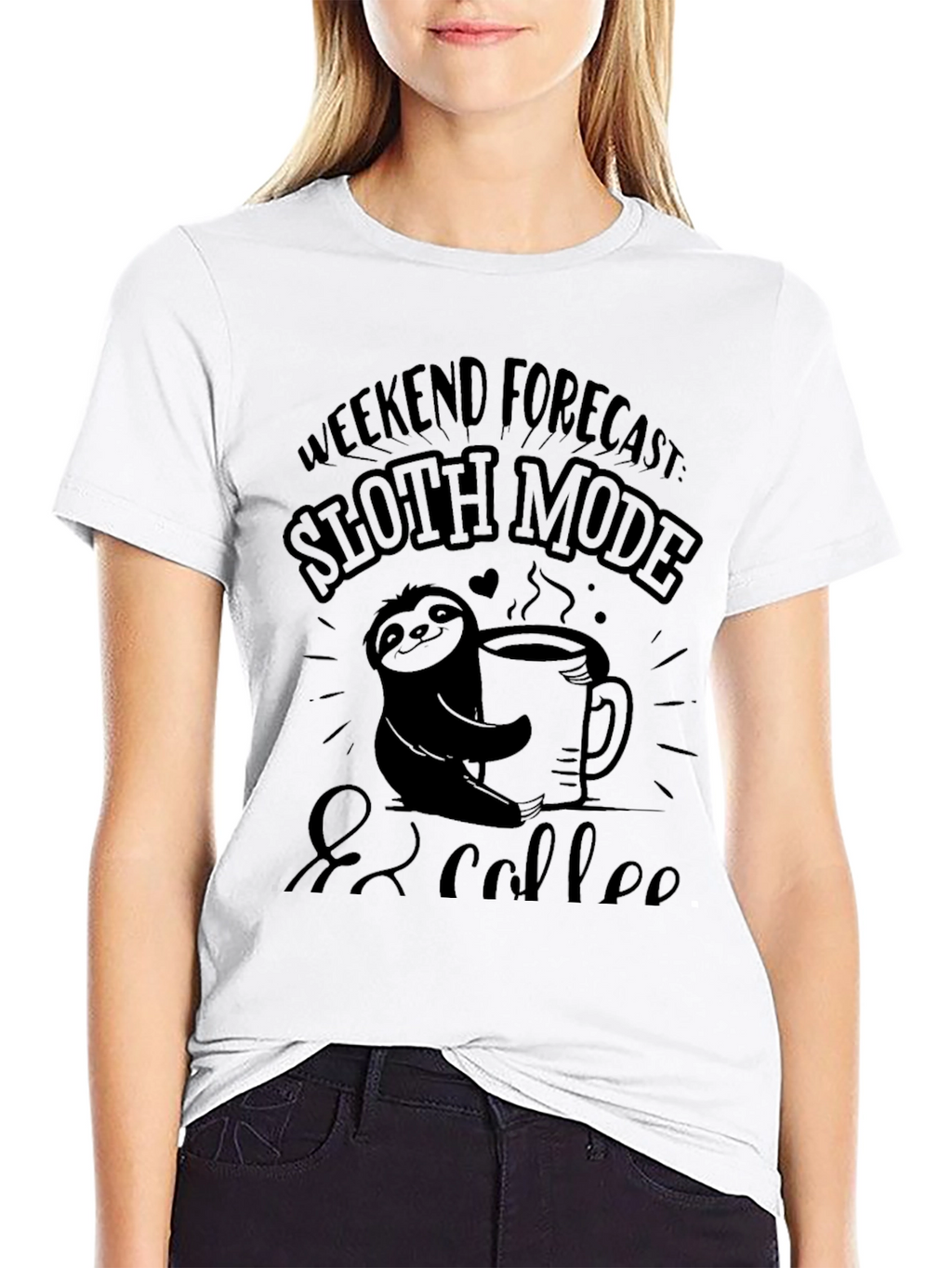 Sloth Mode & Coffee Graphic Tee