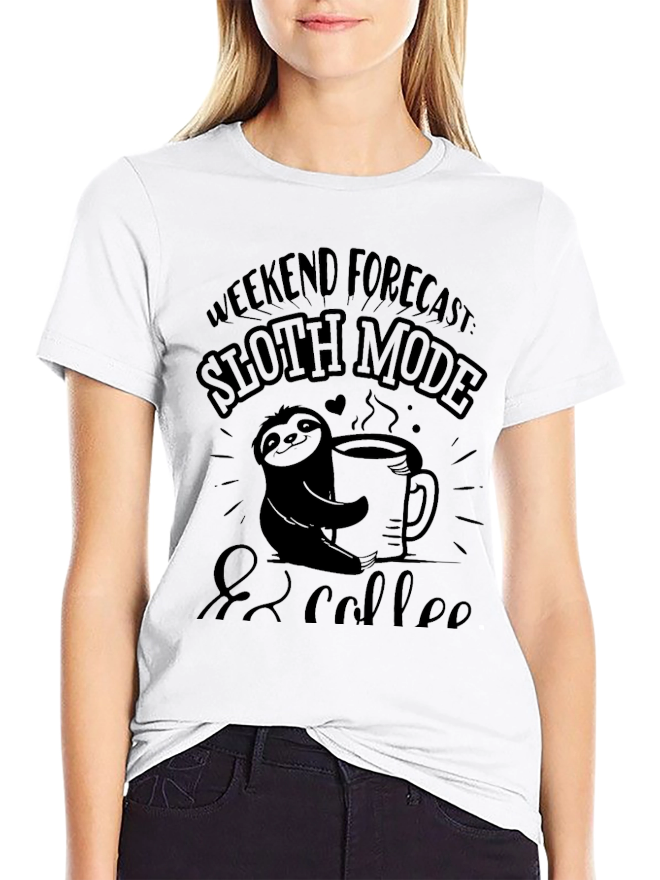Sloth Mode & Coffee Graphic Tee