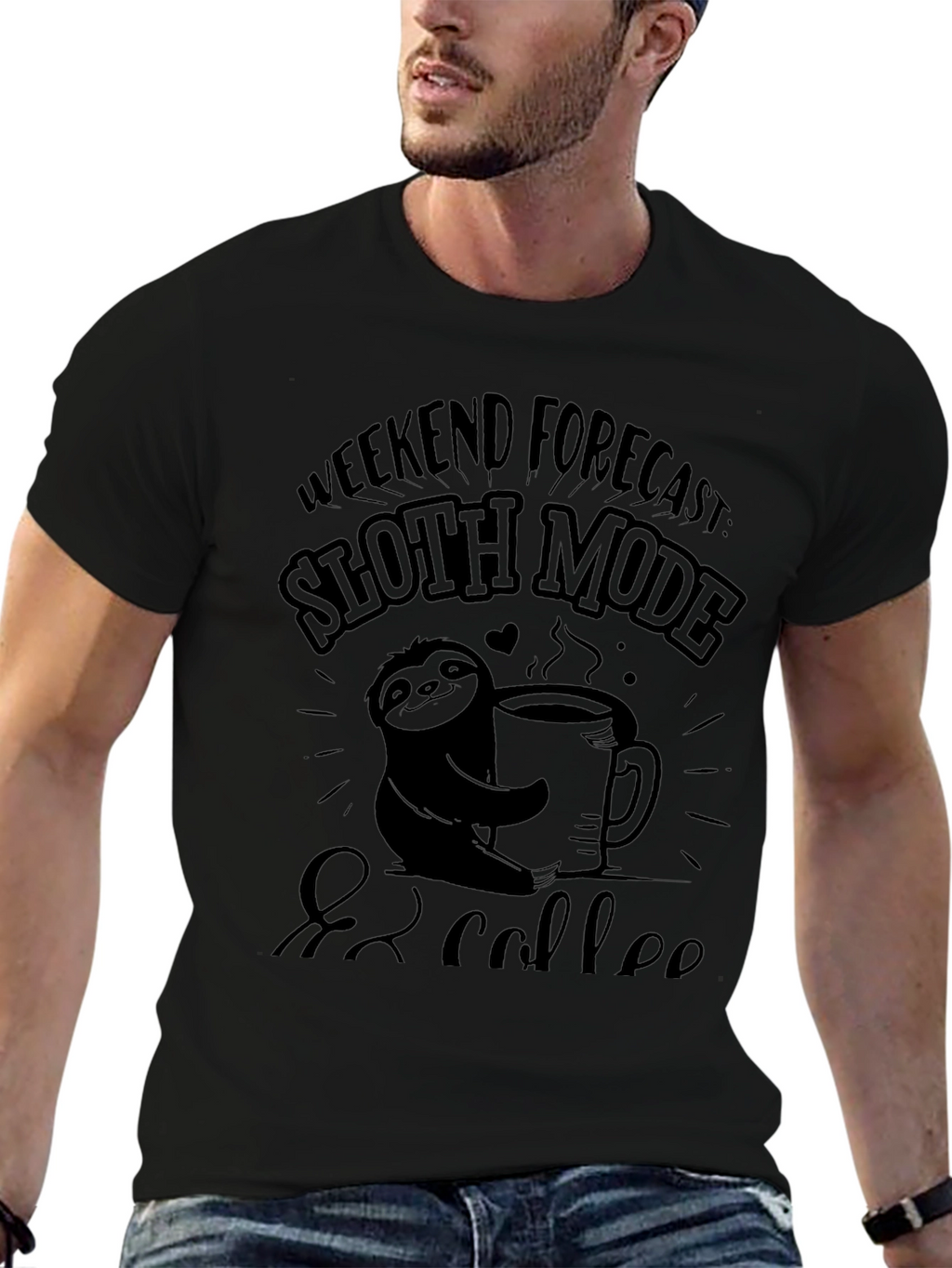 Sloth Mode & Coffee Graphic Tee