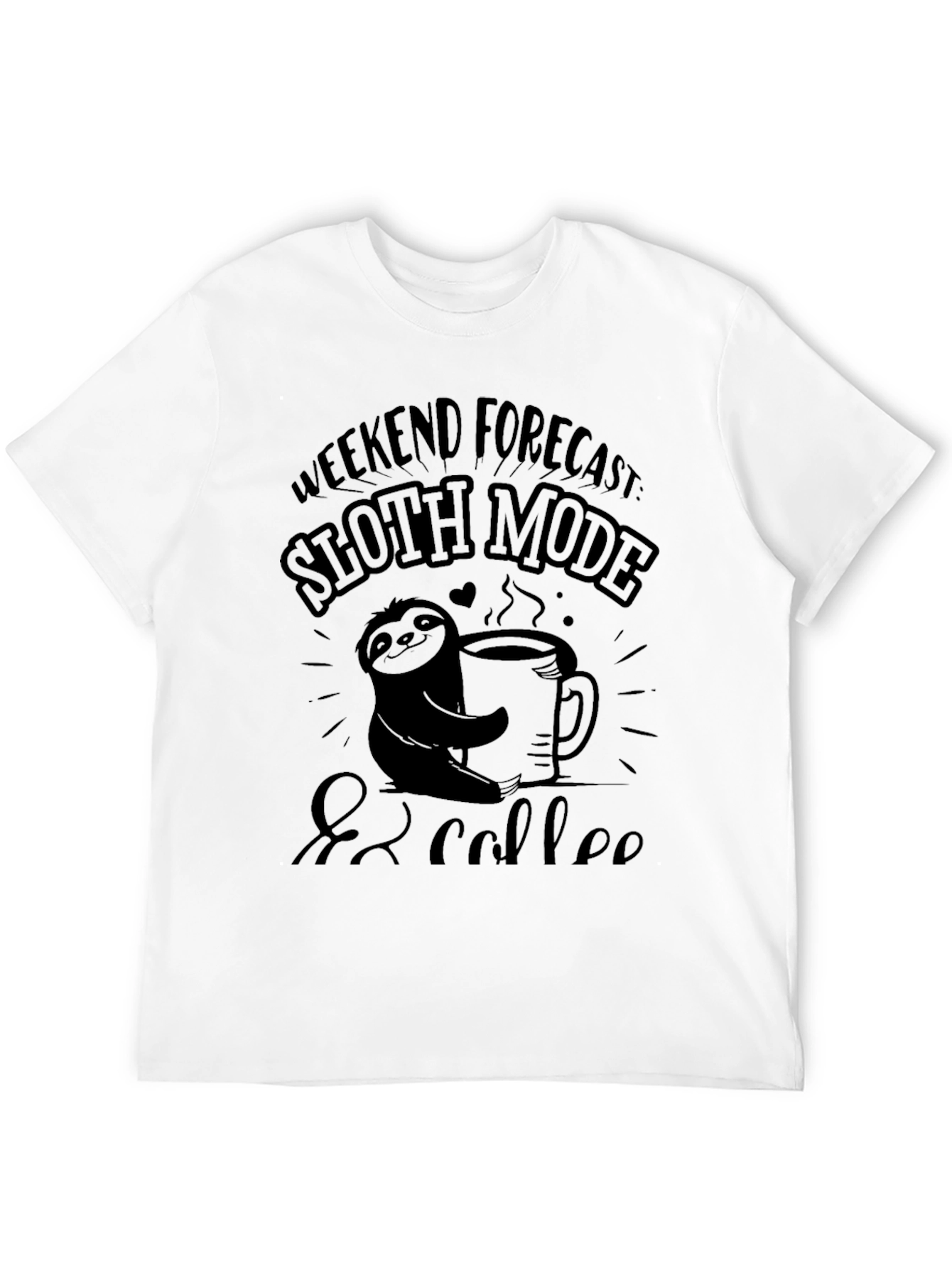 Sloth Mode & Coffee Graphic Tee