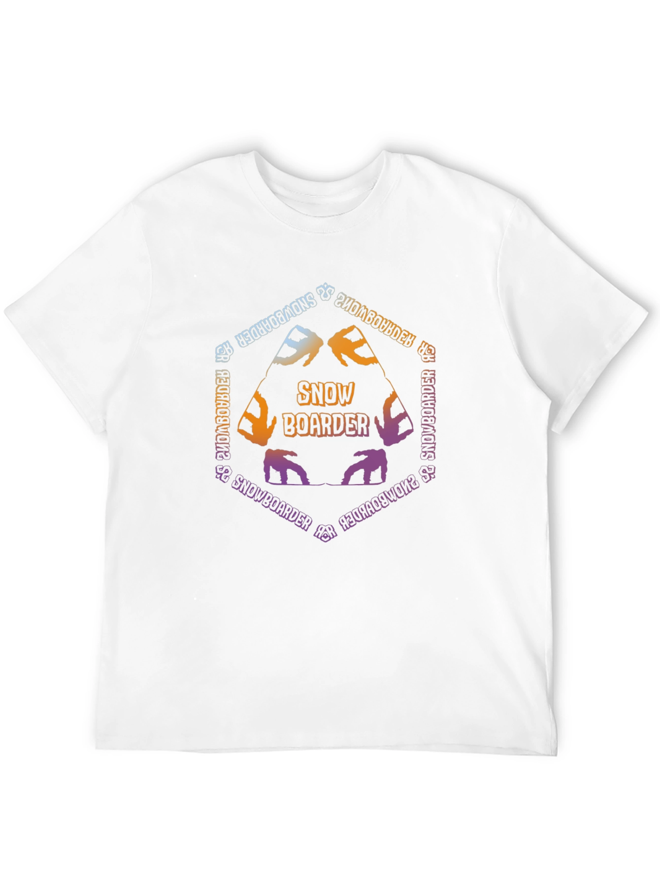Snowboarder Graphic Tee - Black Cotton Blend