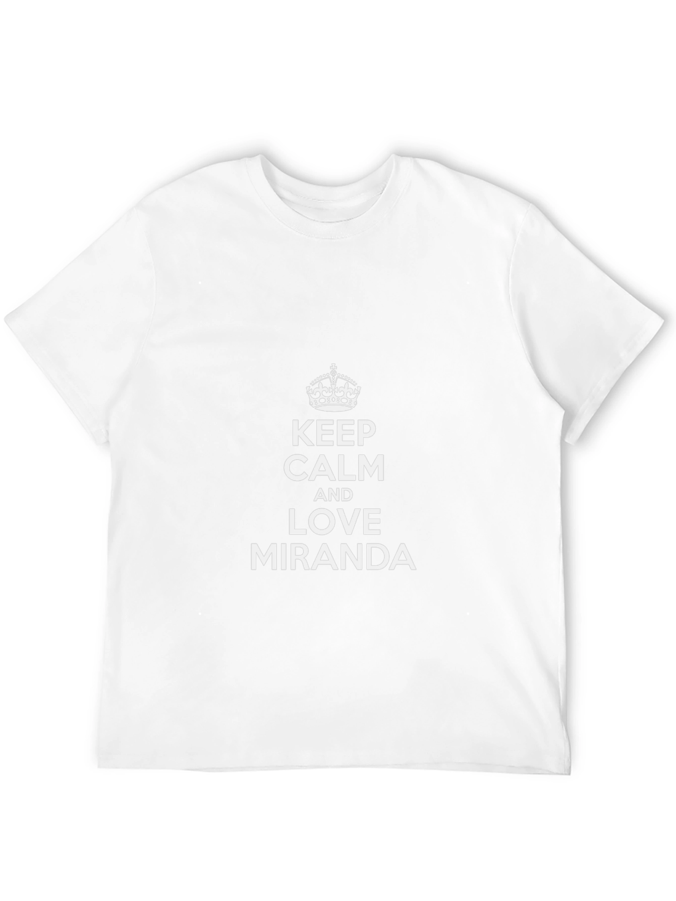 Keep Calm & Love Miranda - Black Tee