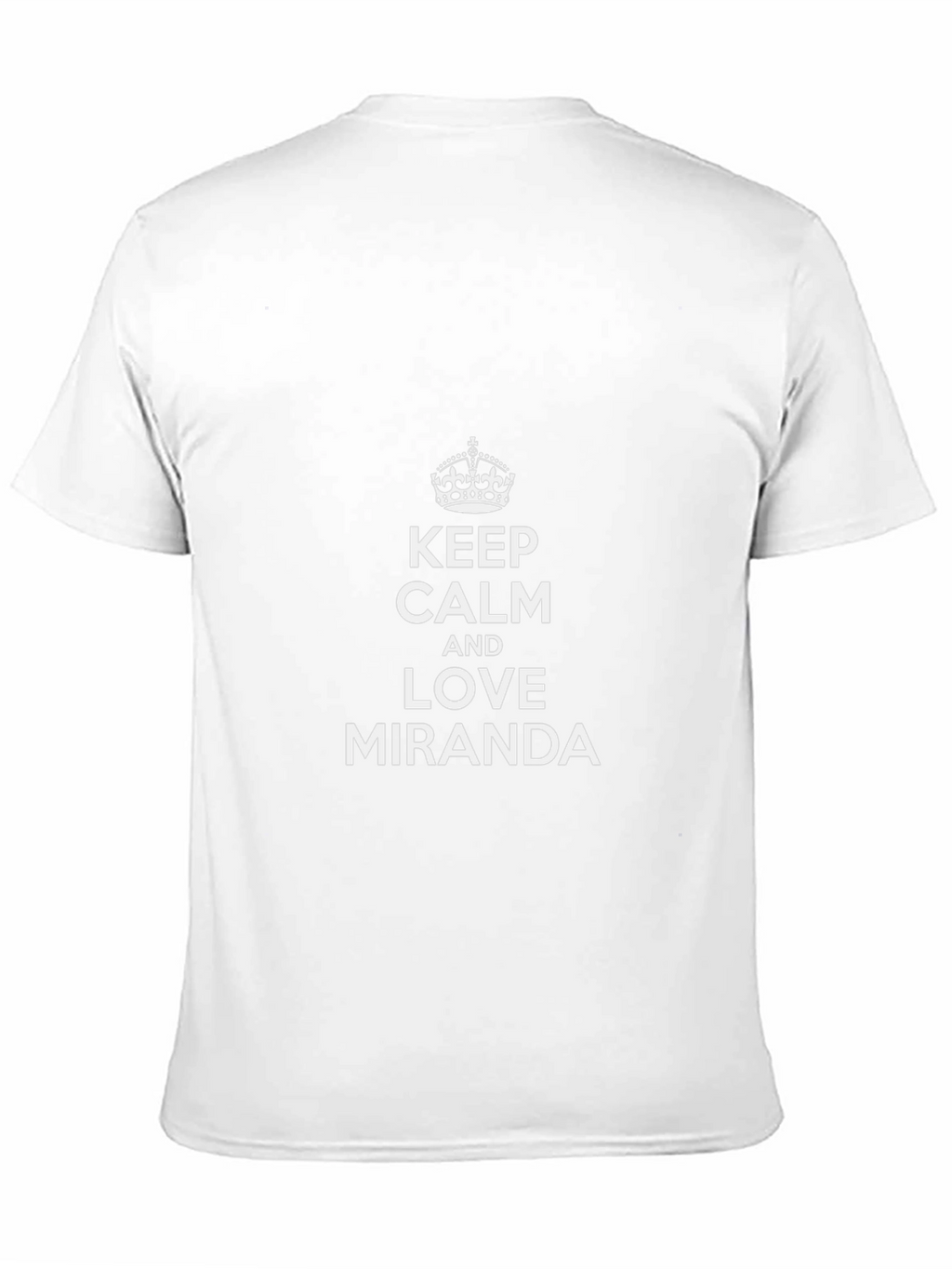 Keep Calm & Love Miranda - Black Tee