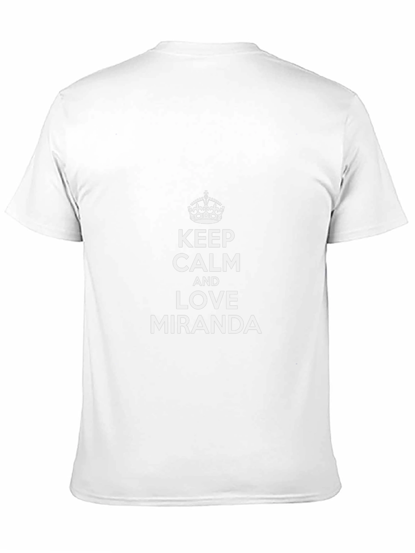 Keep Calm & Love Miranda - Black Tee